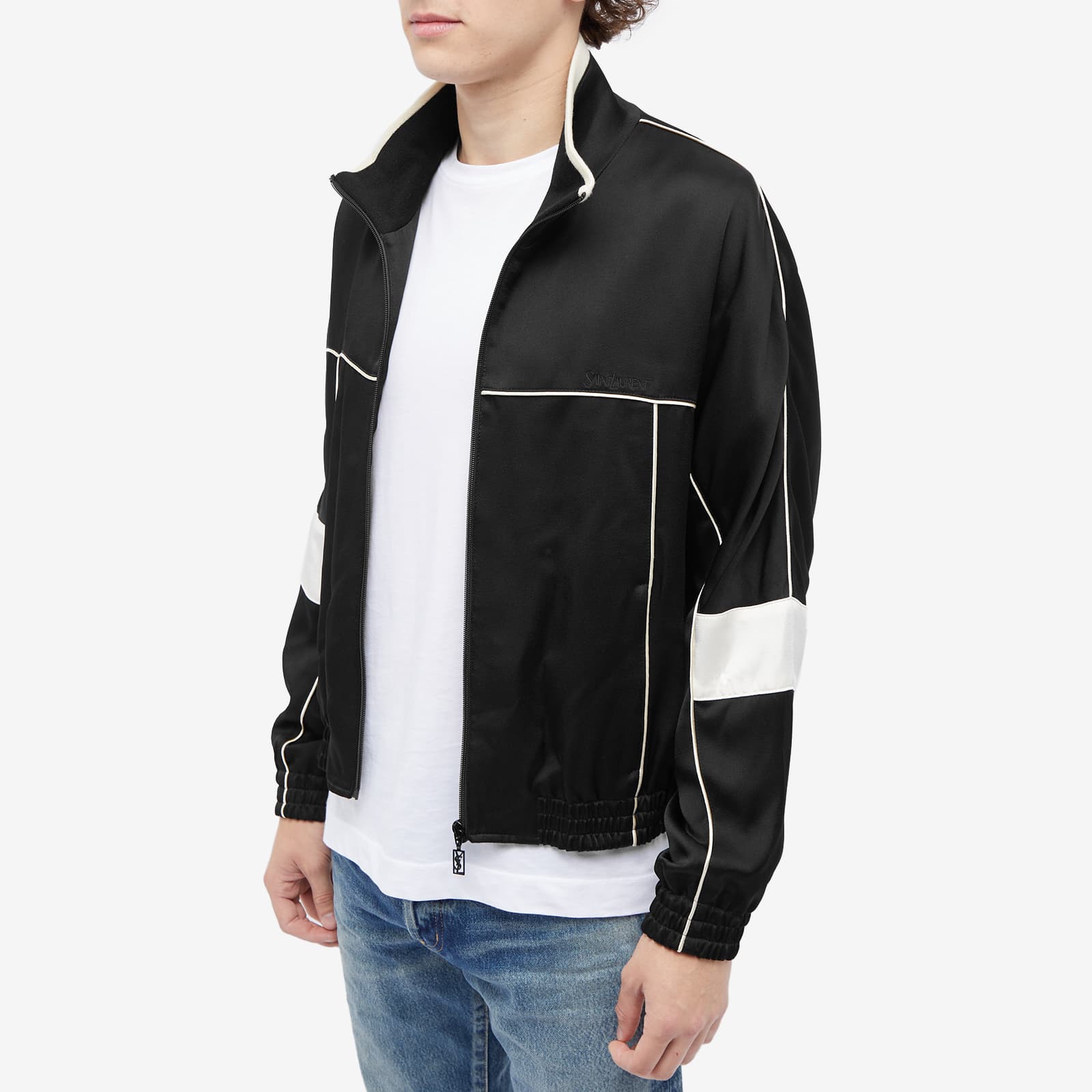 Saint Laurent Piping Track Jacket Black END.
