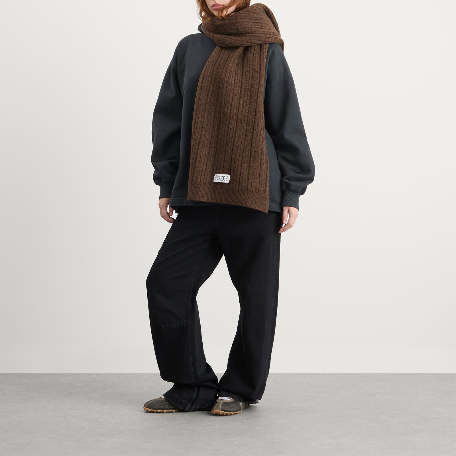 MM6 Maison Margiela Scarf - Brown