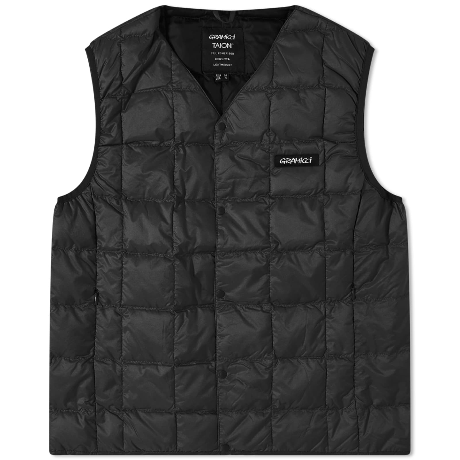 Gramicci x Taion Down Liner Vest Black END.