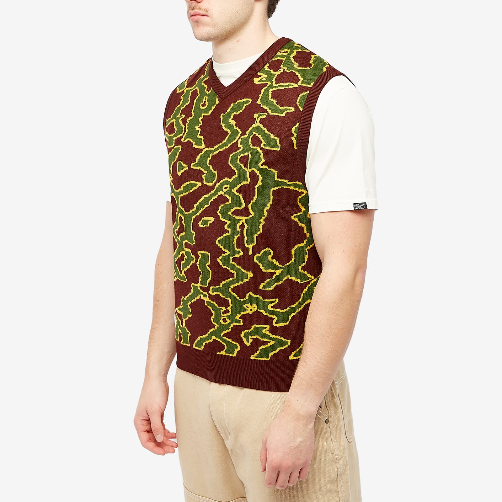 Butter Goods Surge Knit Vest Dark Plum END. (GB)