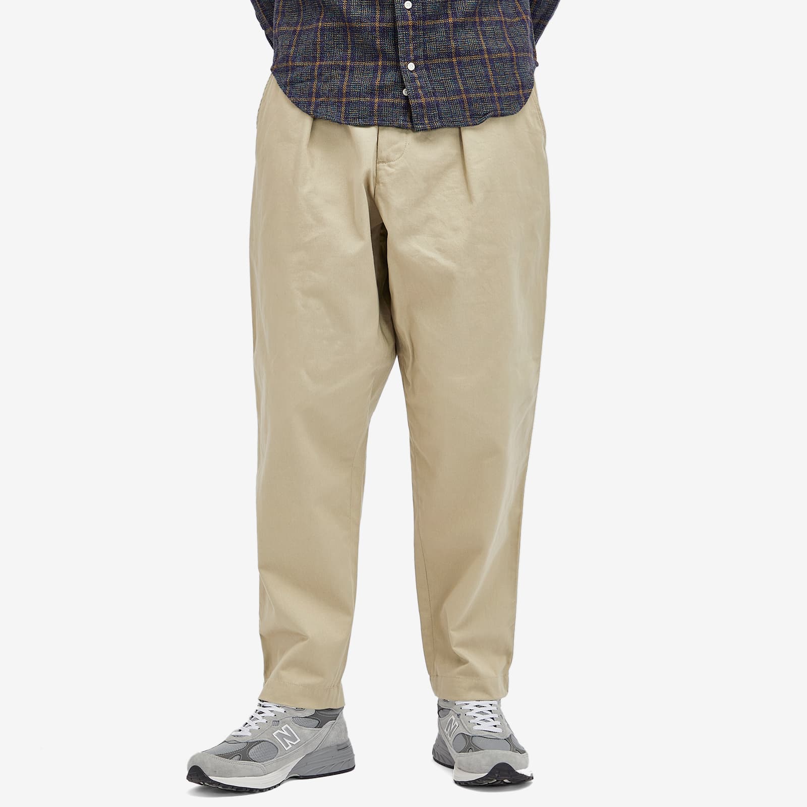 Universal Works Pleated Track Pants - Stone