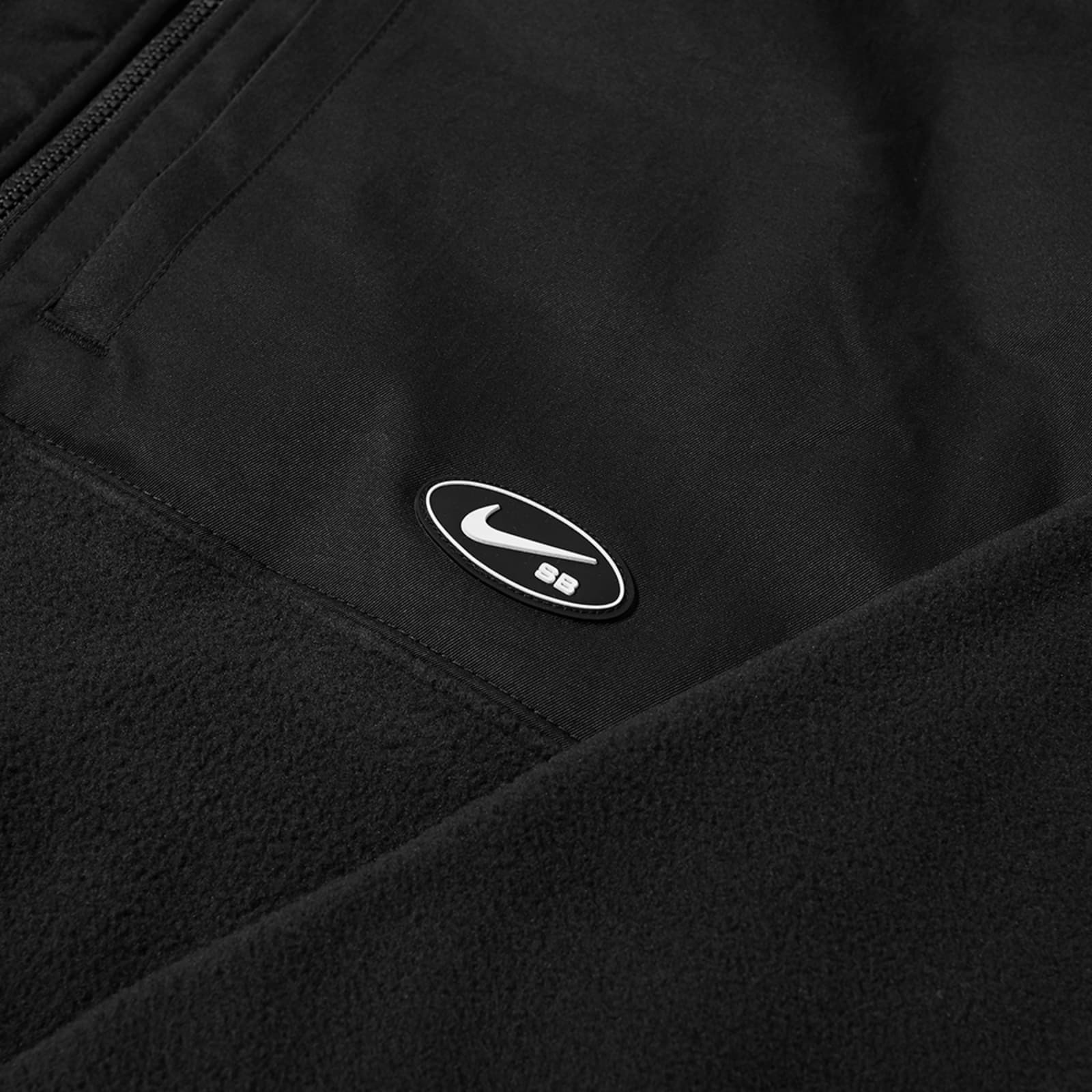 Nike SB Polar Fleece Half Zip Hoodie Black | END. (Europe)