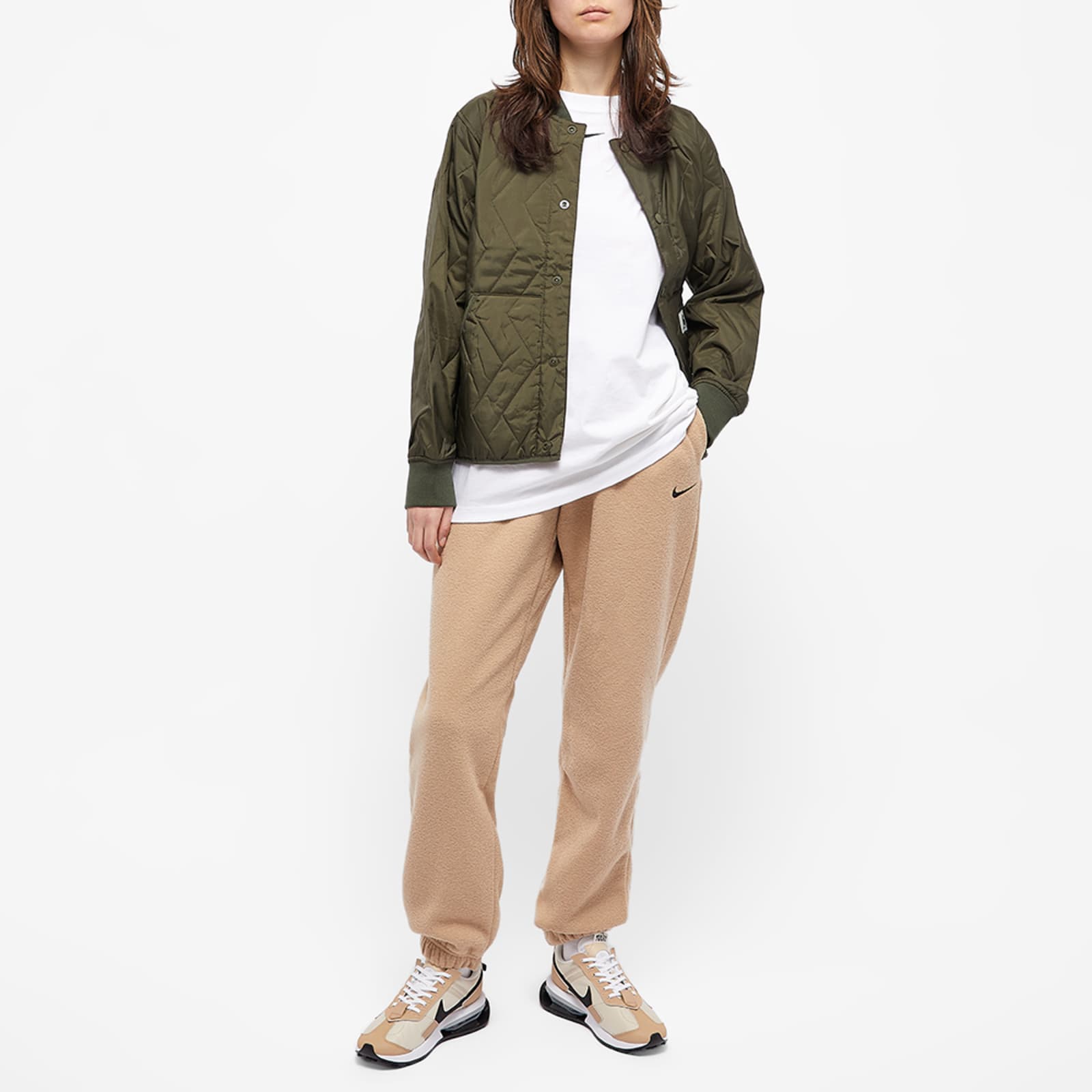 Nike Essentials Plush Fur Jogger Hemp & Black END.