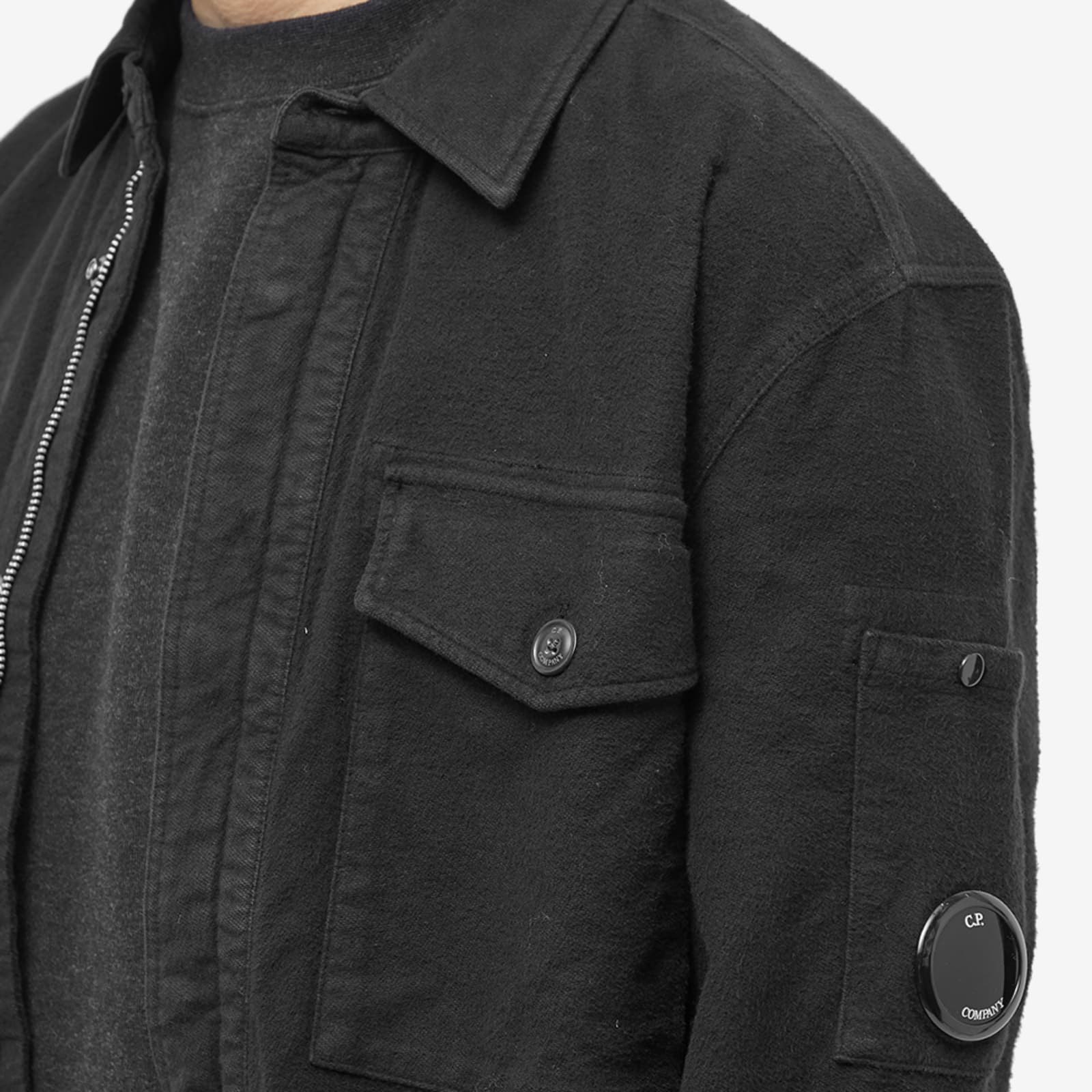 CP Company Moleskin Zip Overshirt Black END. (HK)