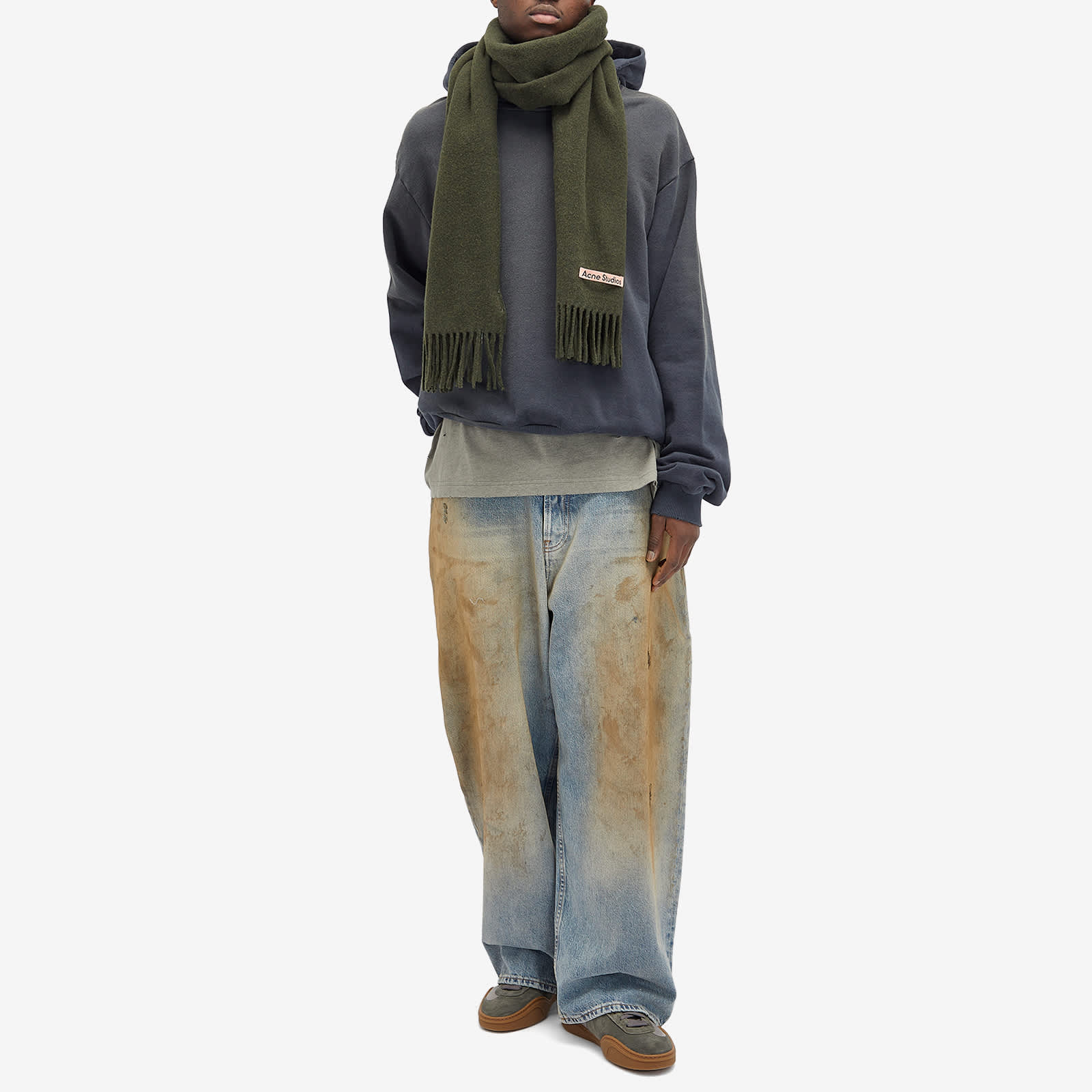 Acne Studios Canada NR New Scarf - Wood Green Melange