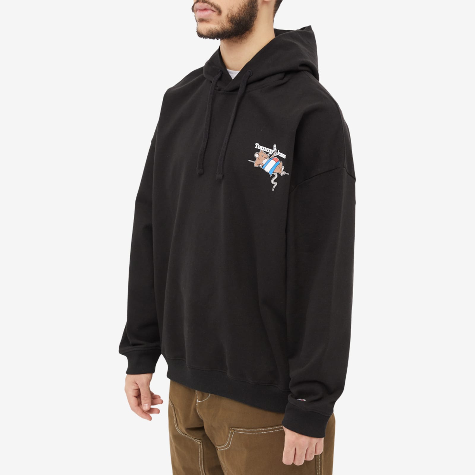 Tommy Jeans Oversized Sport Hoodie Black END. (GB)