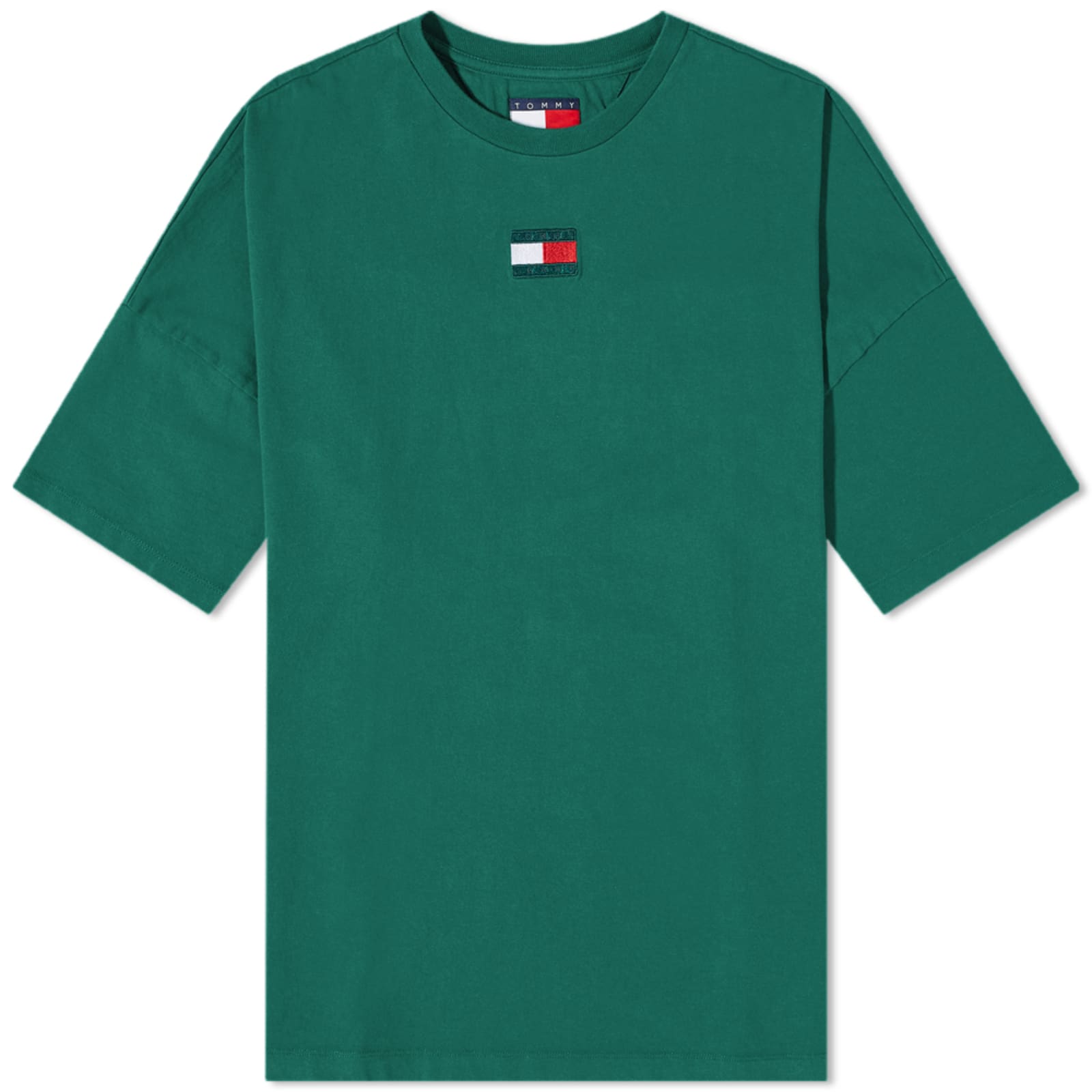 Tommy Jeans Flag TShirt Darkened Emerald END.
