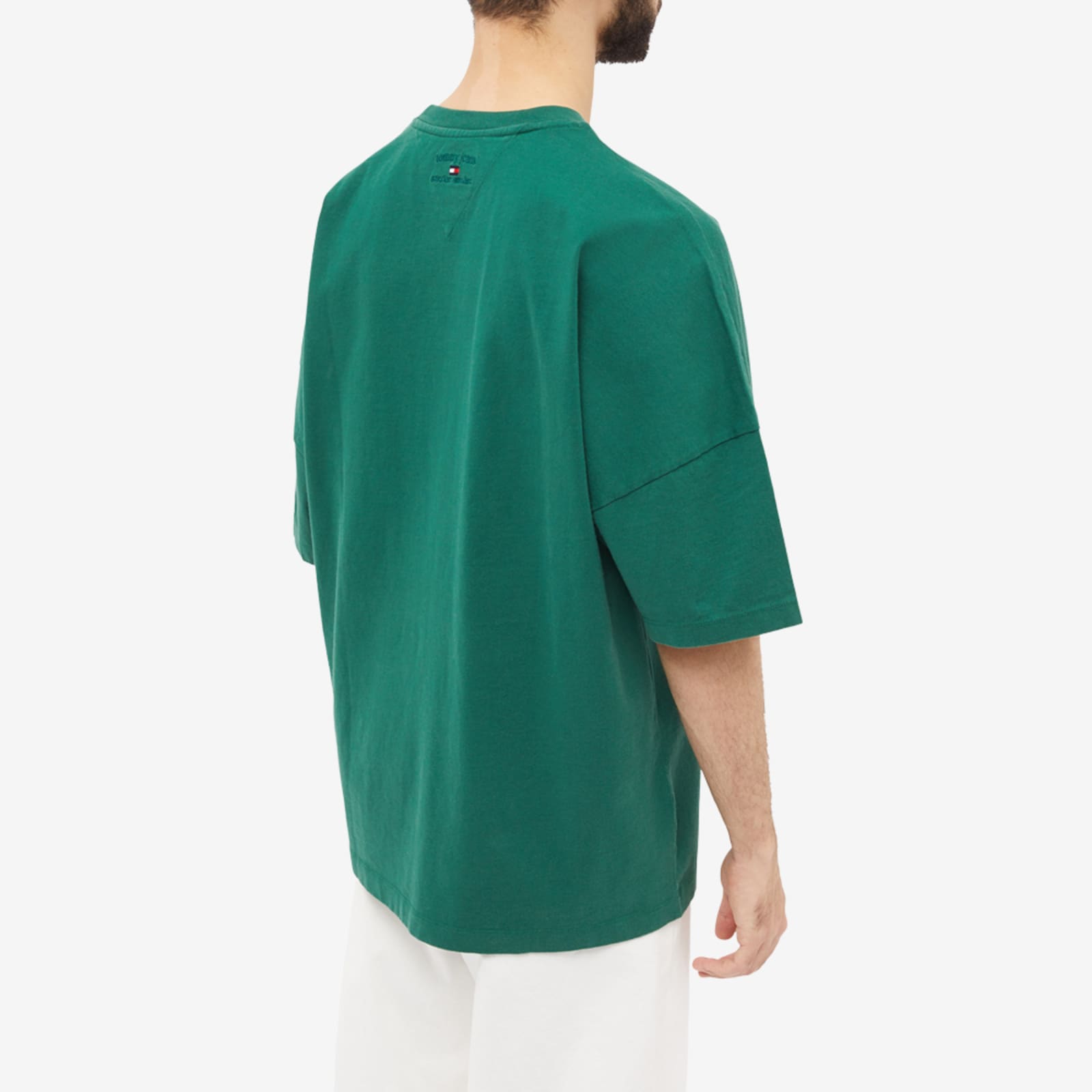 Tommy Jeans Flag TShirt Darkened Emerald END.