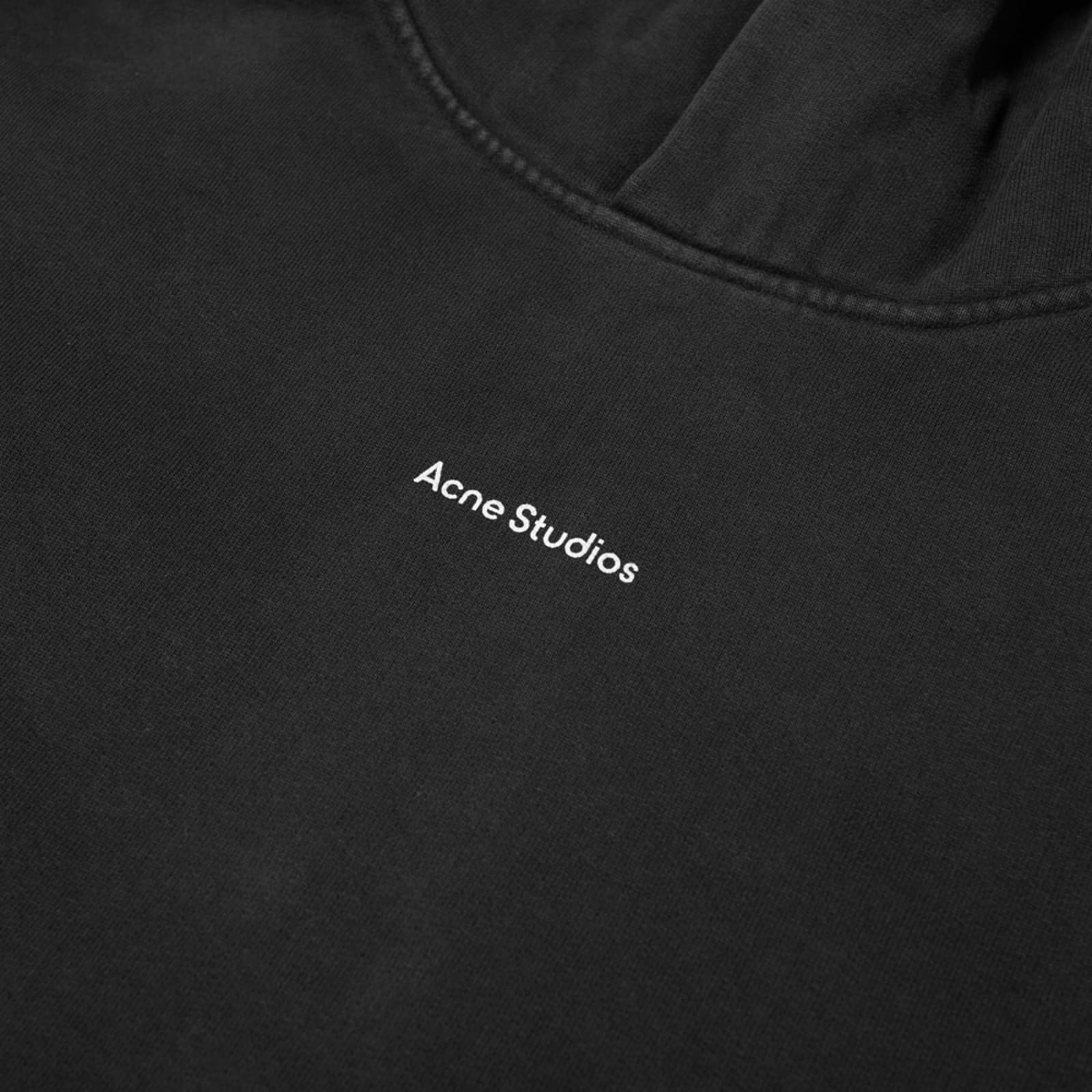 Acne Studios Franklin H Stamp Hoodie Black | END.