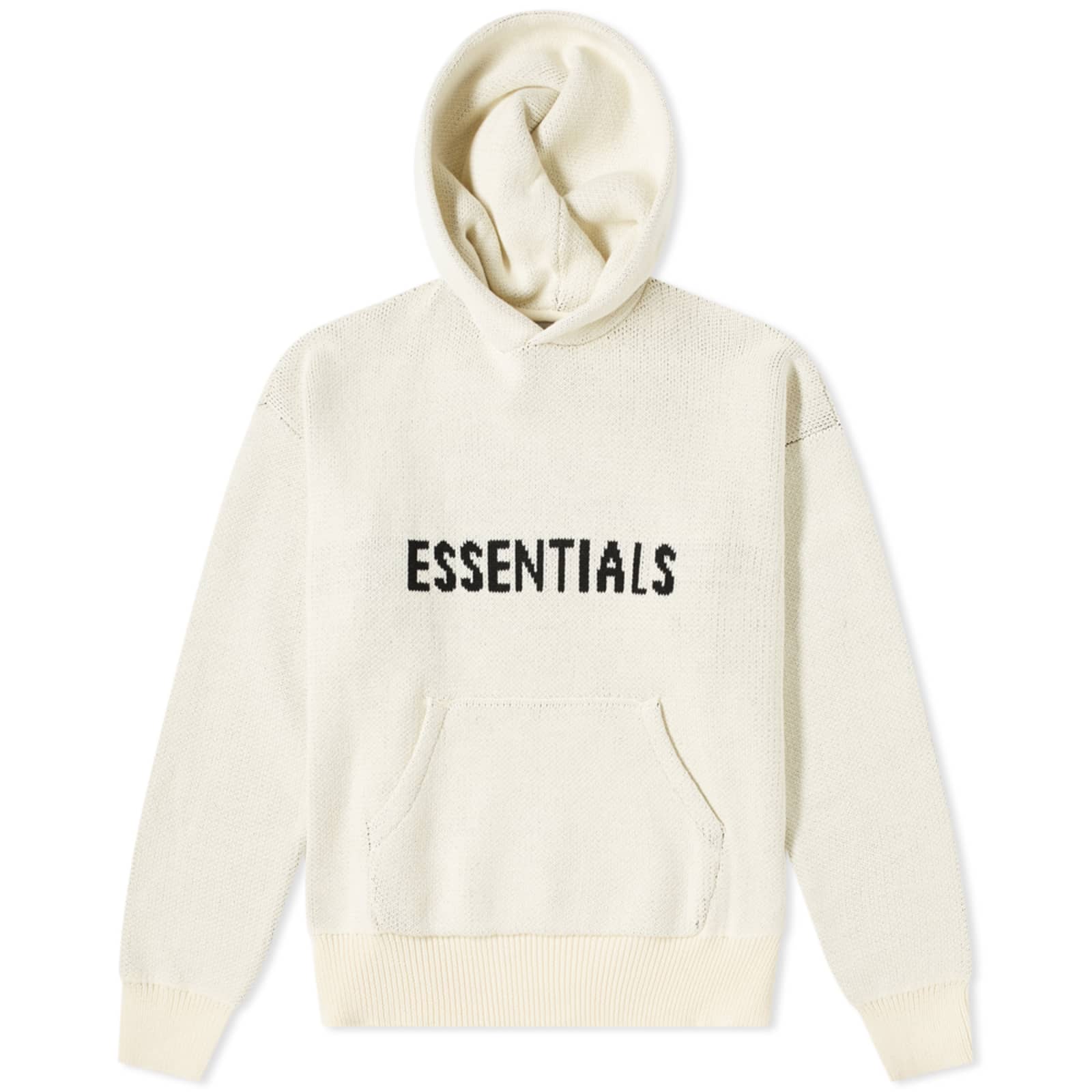 Fear of God ESSENTIALS Knit Hoody Buttercream END.