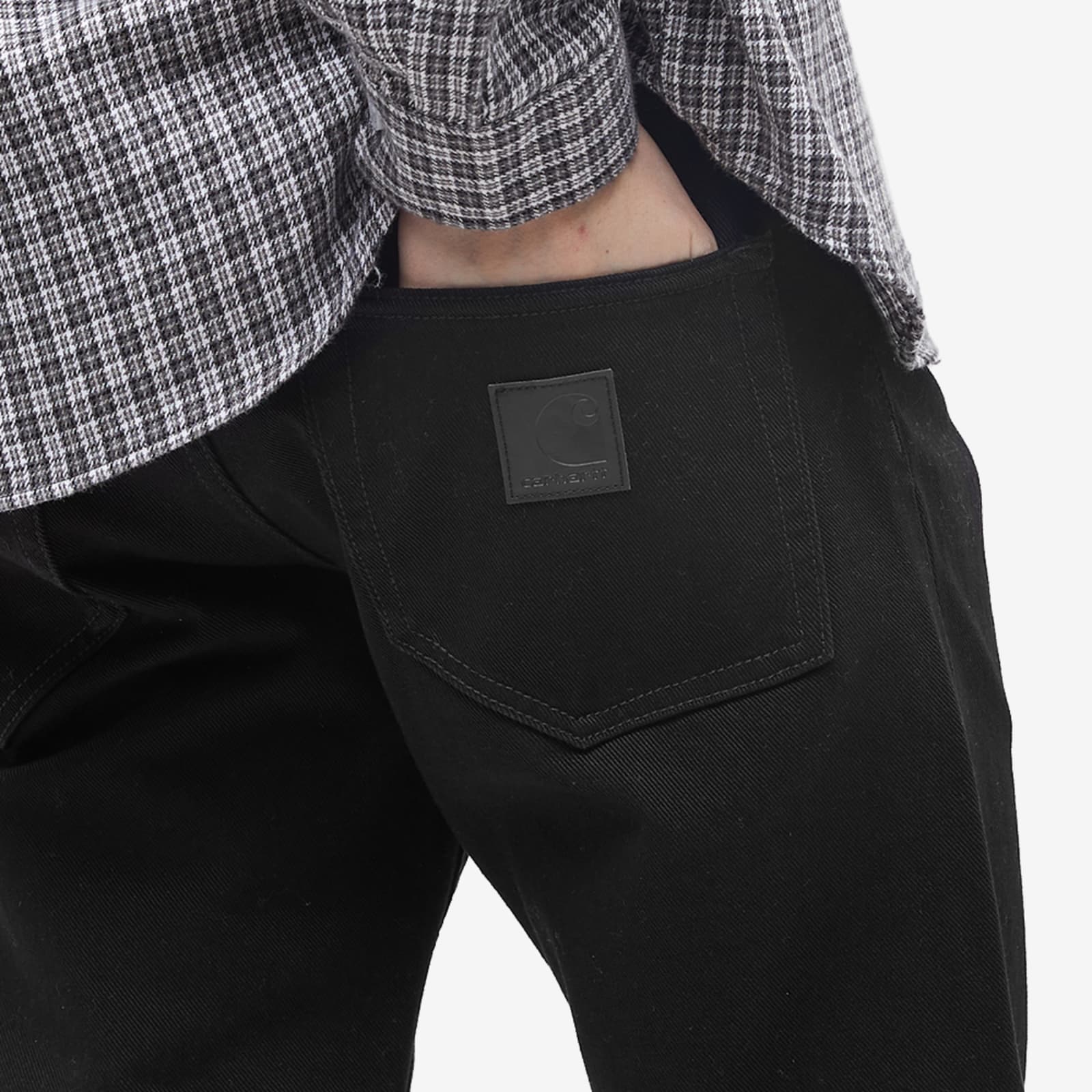 Carhartt WIP Klondike Regular Tapered Jeans Black One Wash END.