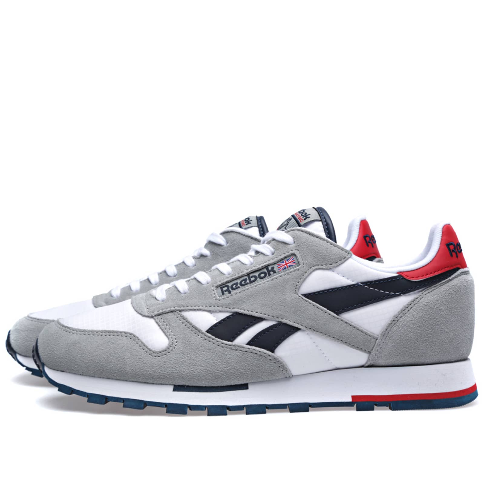 Reebok Classic Leather Utility Sport Flat Grey, White & Navy END. (AU)