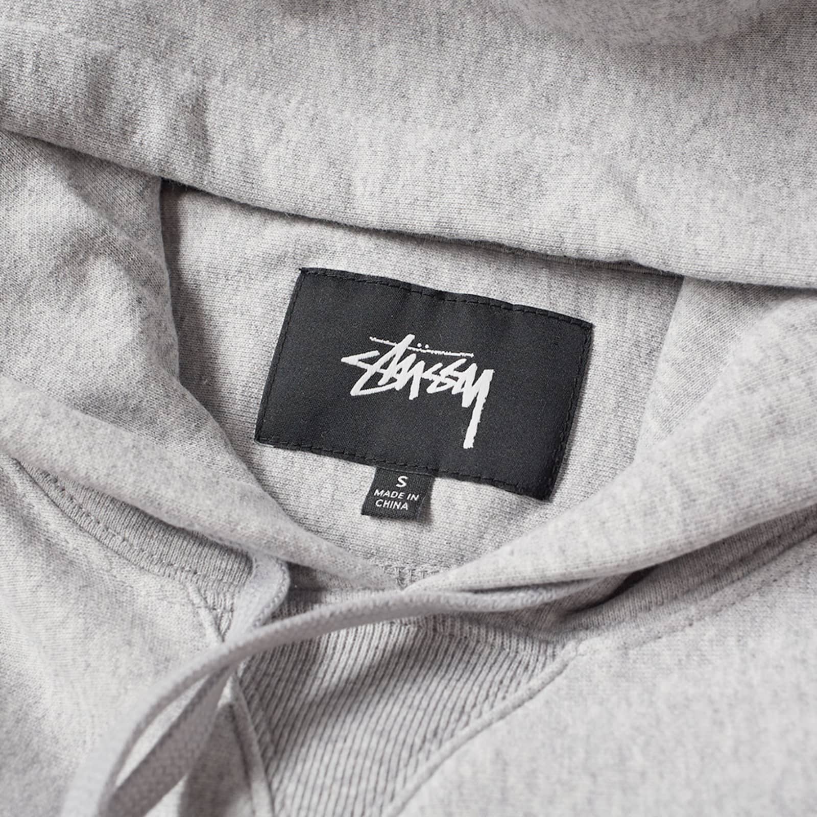 Stussy Stock Terry Hoody - Grey Heather