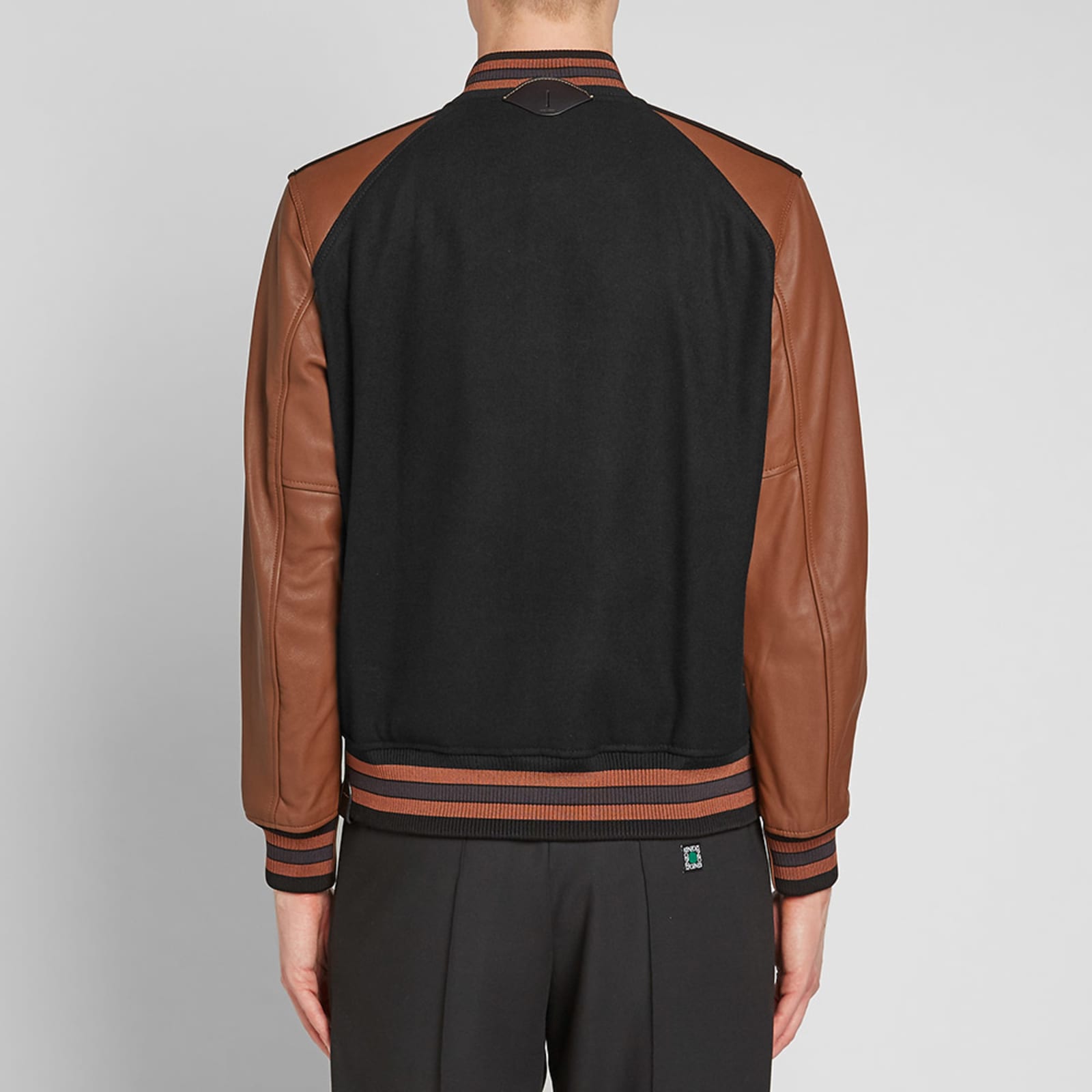 Coach Wool & Leather Varsity Jacket Black & Dark Teak END. (UK)