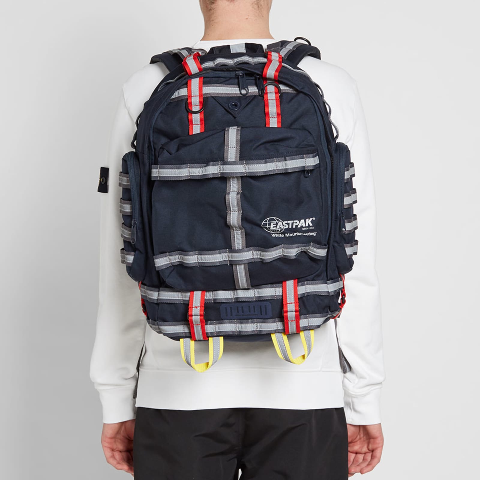 Eastpak x White Mountaineering Killington Hiking Backpack Navy & Red END.