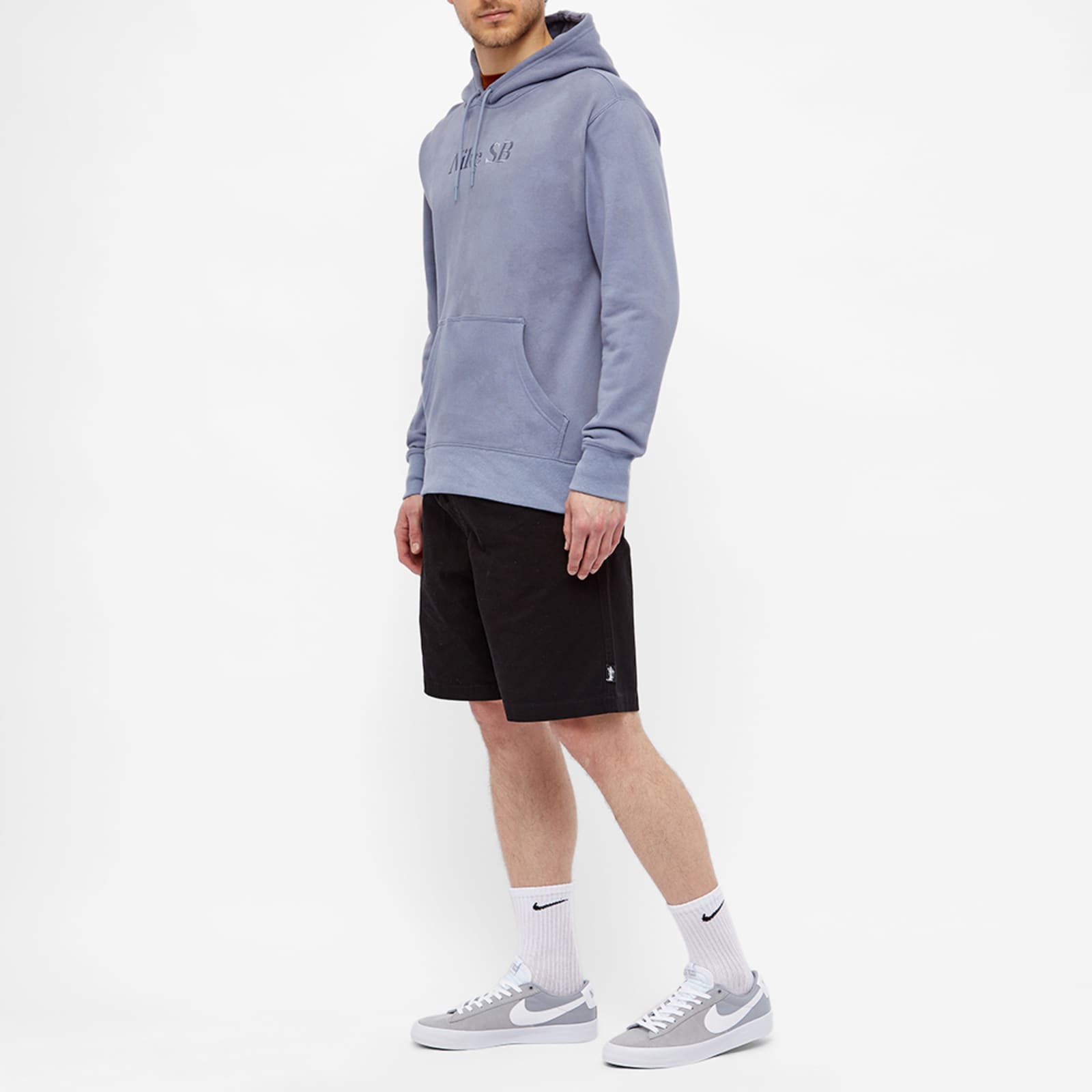 Nike SB Washed Popover Hoodie - Ashen Slate