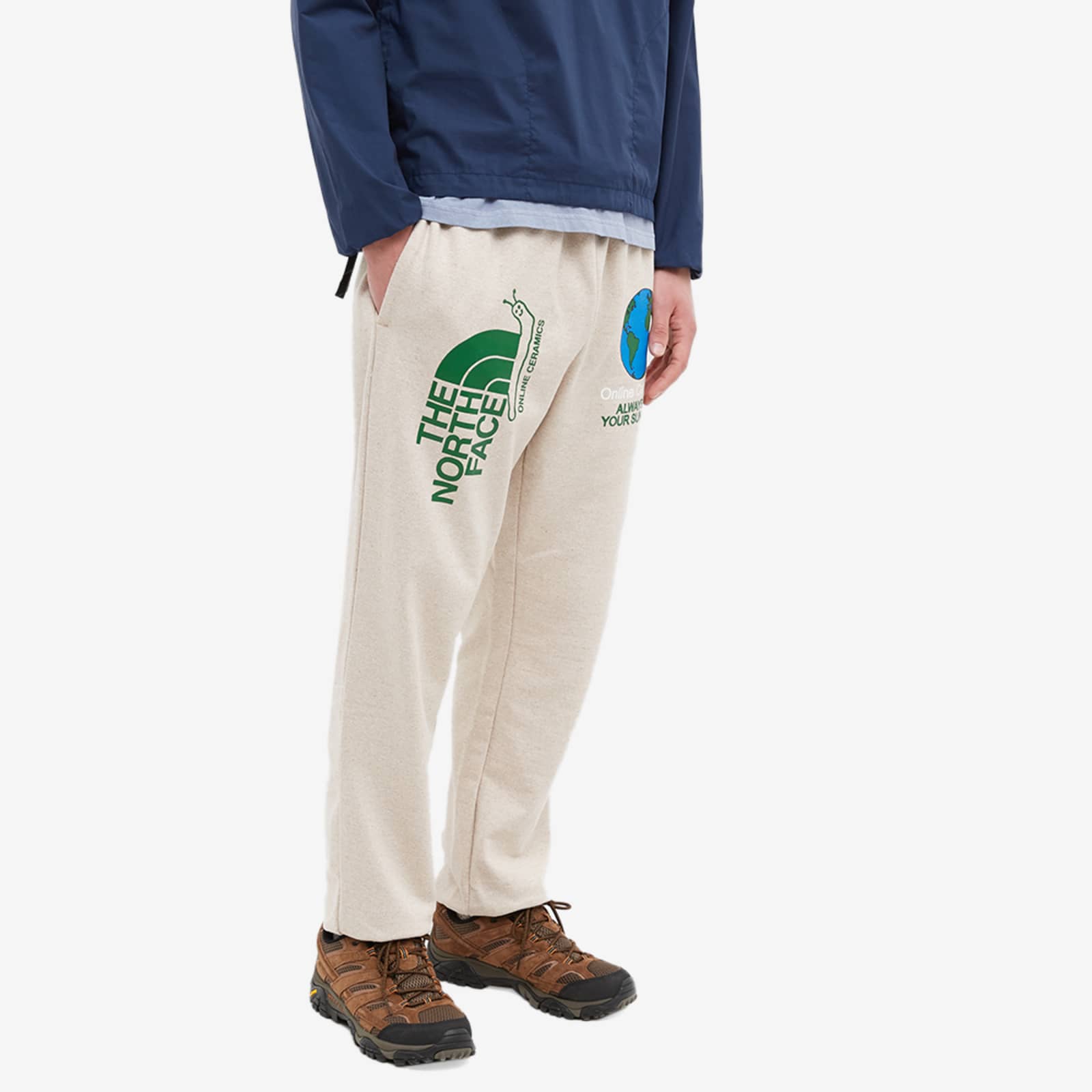 The North Face x Online Ceramics Graphic Sweat Pant White Regrind END