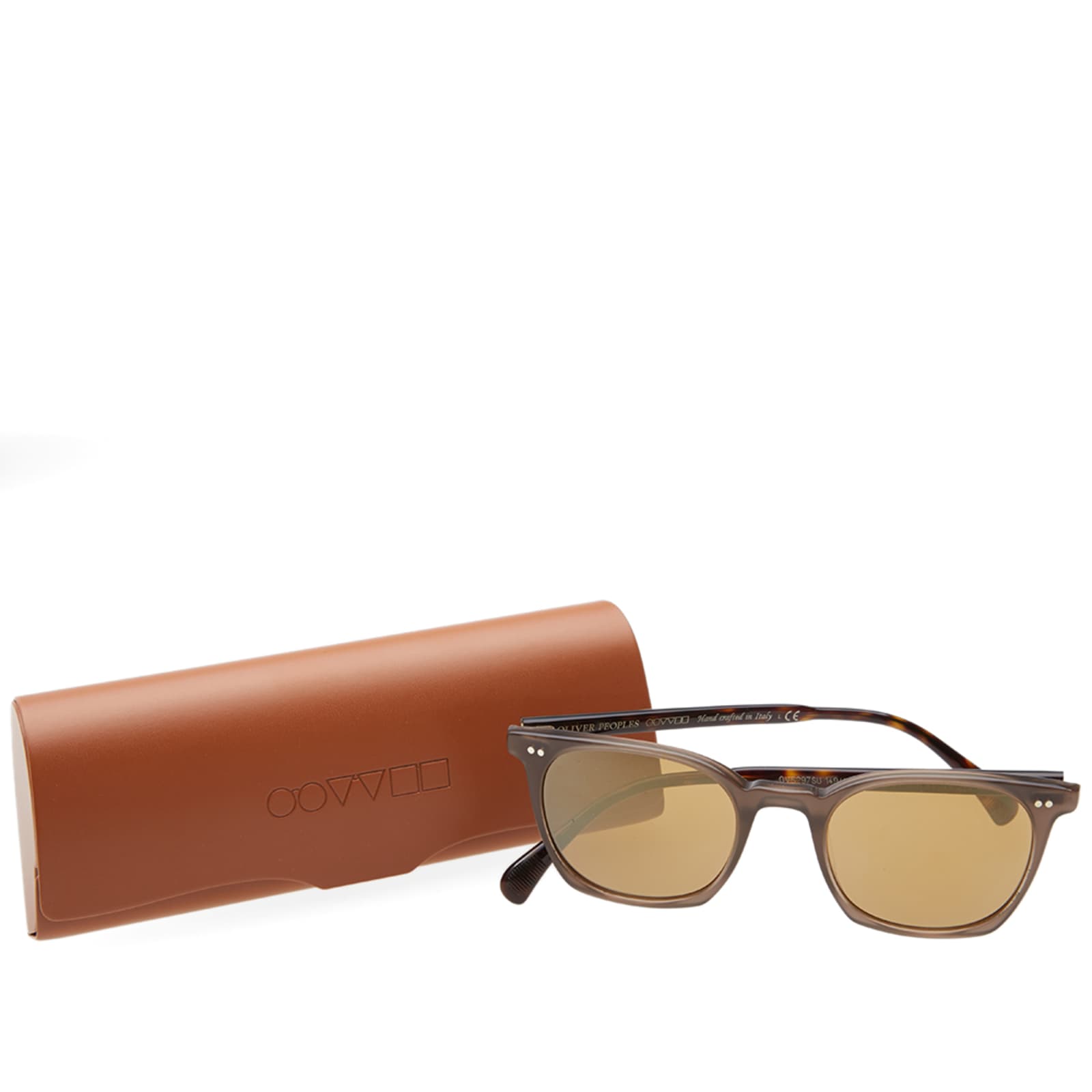 Oliver Peoples L.A. Coen Sunglasses - Taupe & Gold Mirror