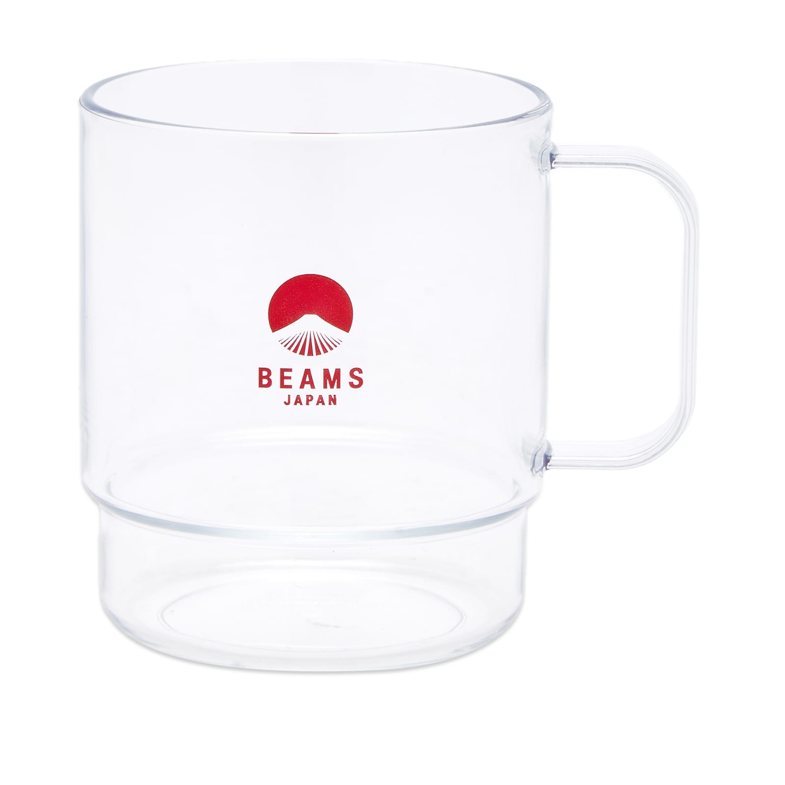 BEAMS JAPAN Stacking Mug Clear & Red END.