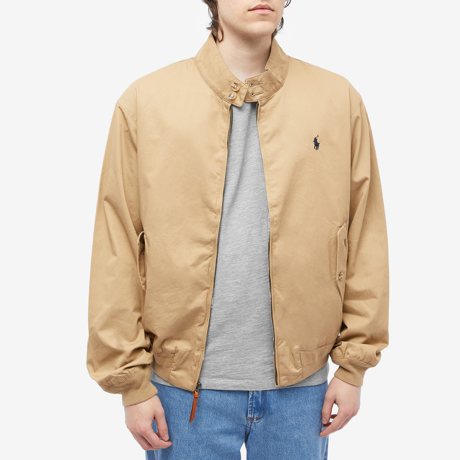 Polo Ralph Lauren Lined Windbreaker Harrington Jacket Luxury Tan | END
