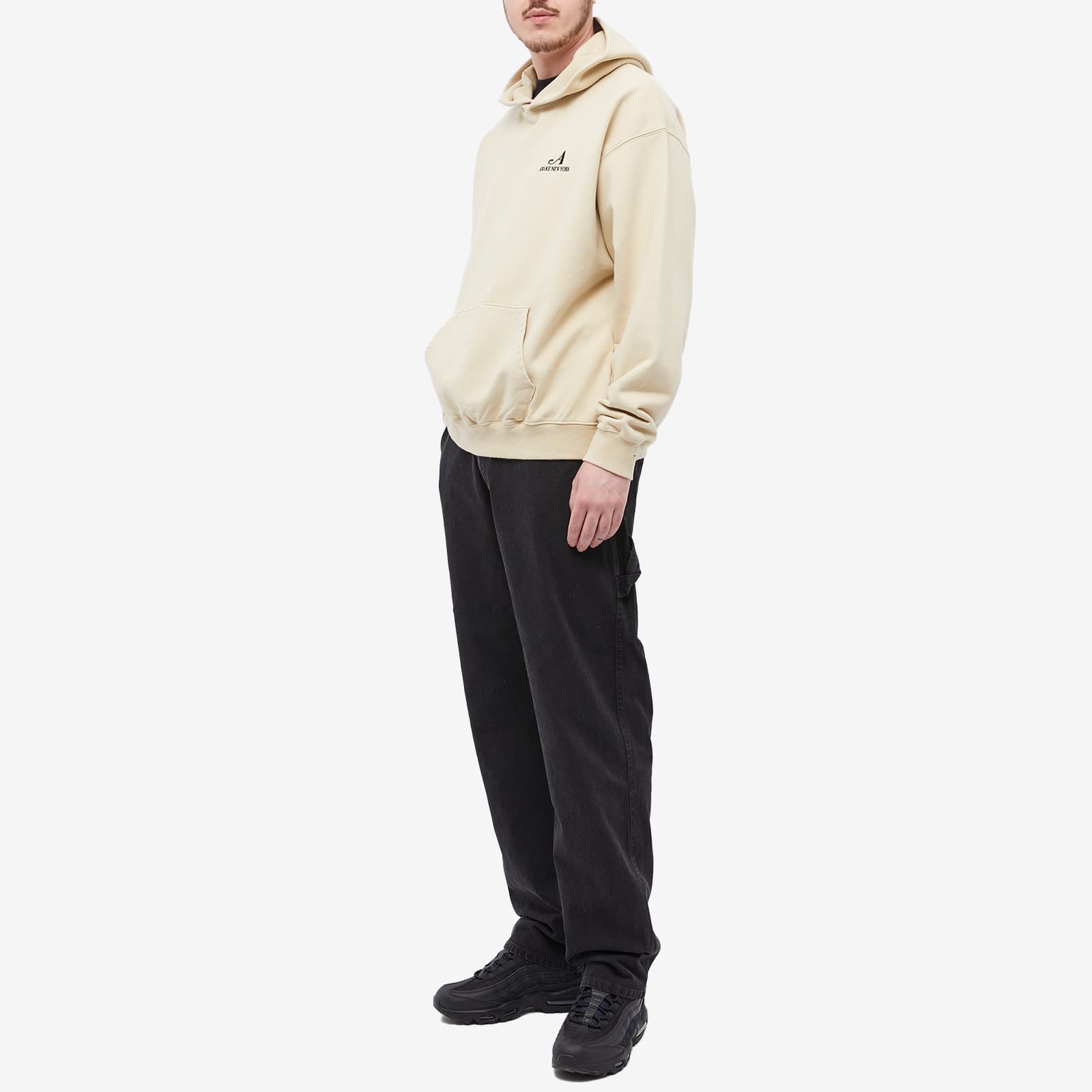 Awake NY Awake NY Brown printed sweatshirt with logo