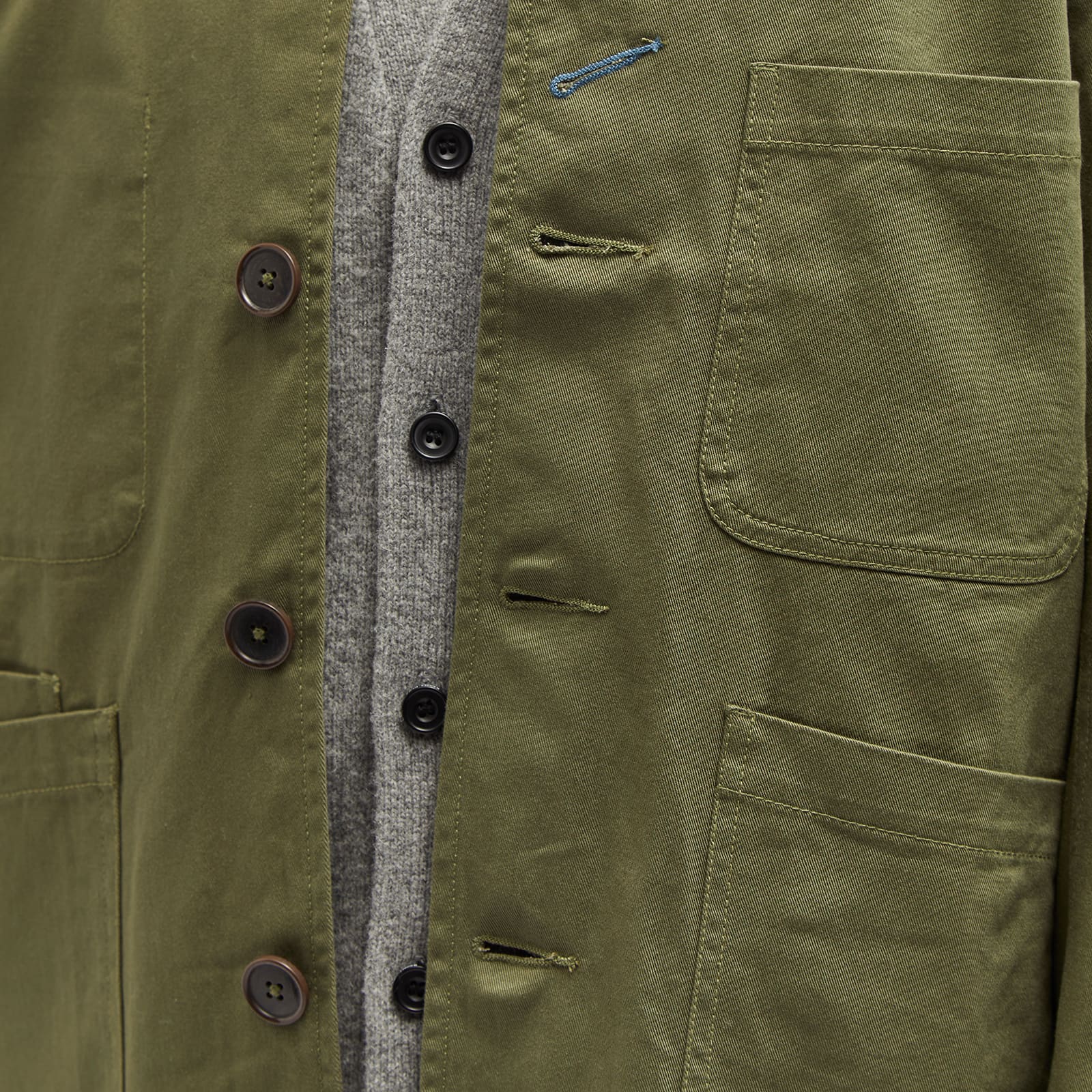 Universal Works Twill Bakers Jacket Light Olive END.