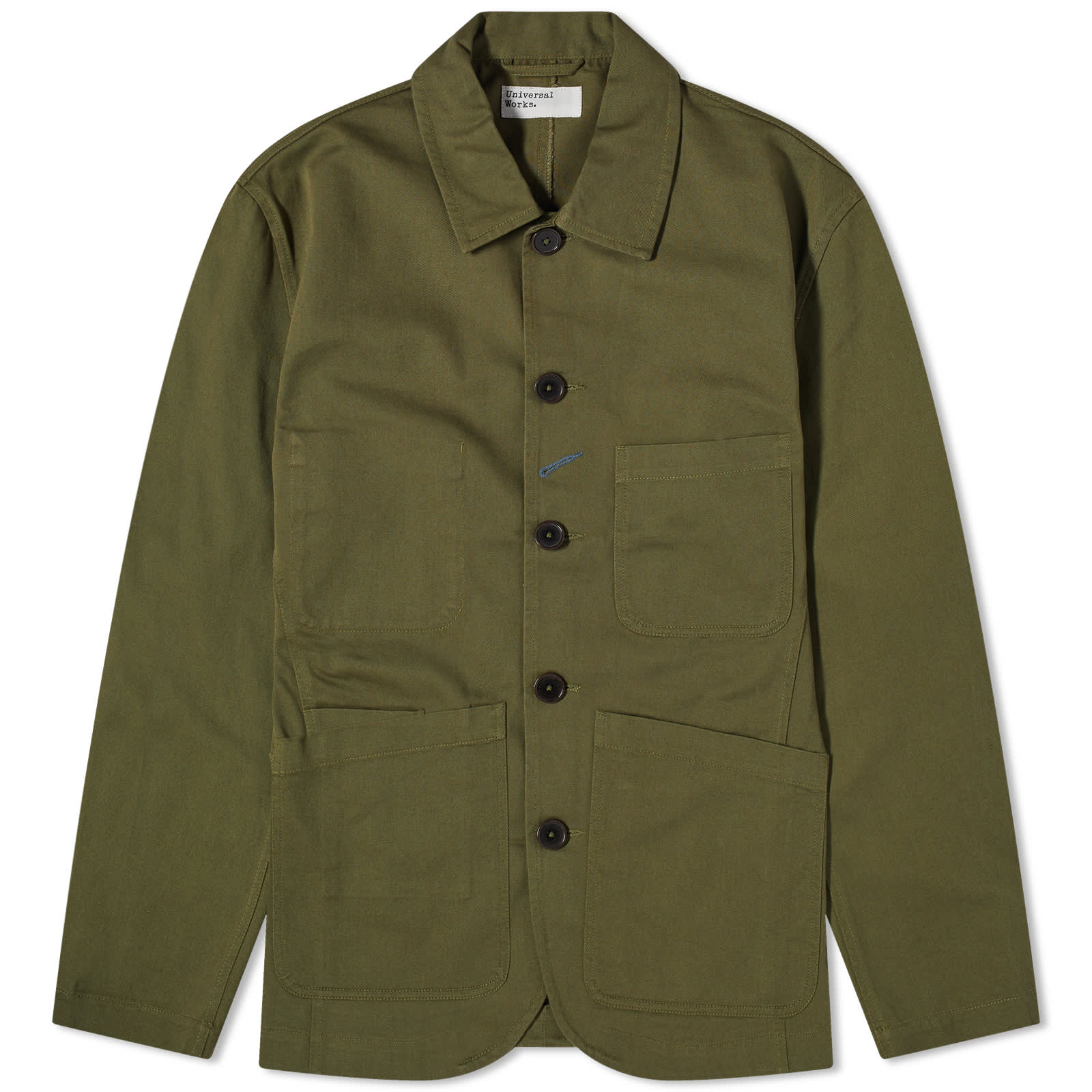 Universal Works Twill Bakers Jacket Light Olive END.