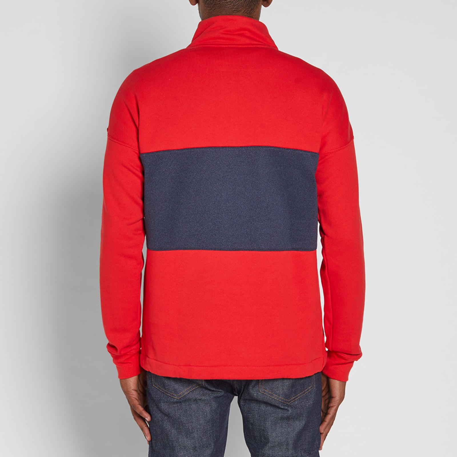 nike half zip fleece grey