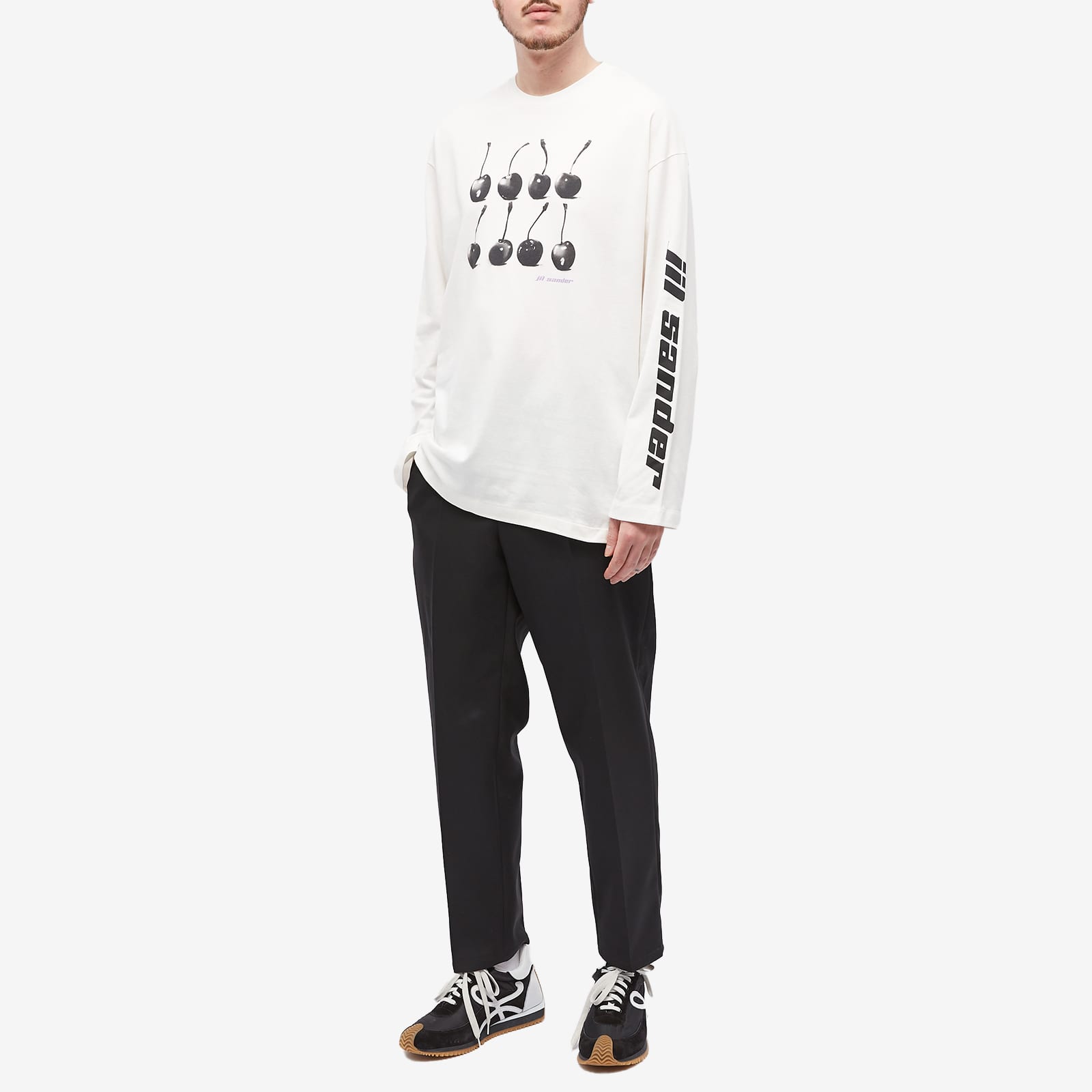 Jil Sander Long Sleeve Cherry TShirt Crossword END. (GB)