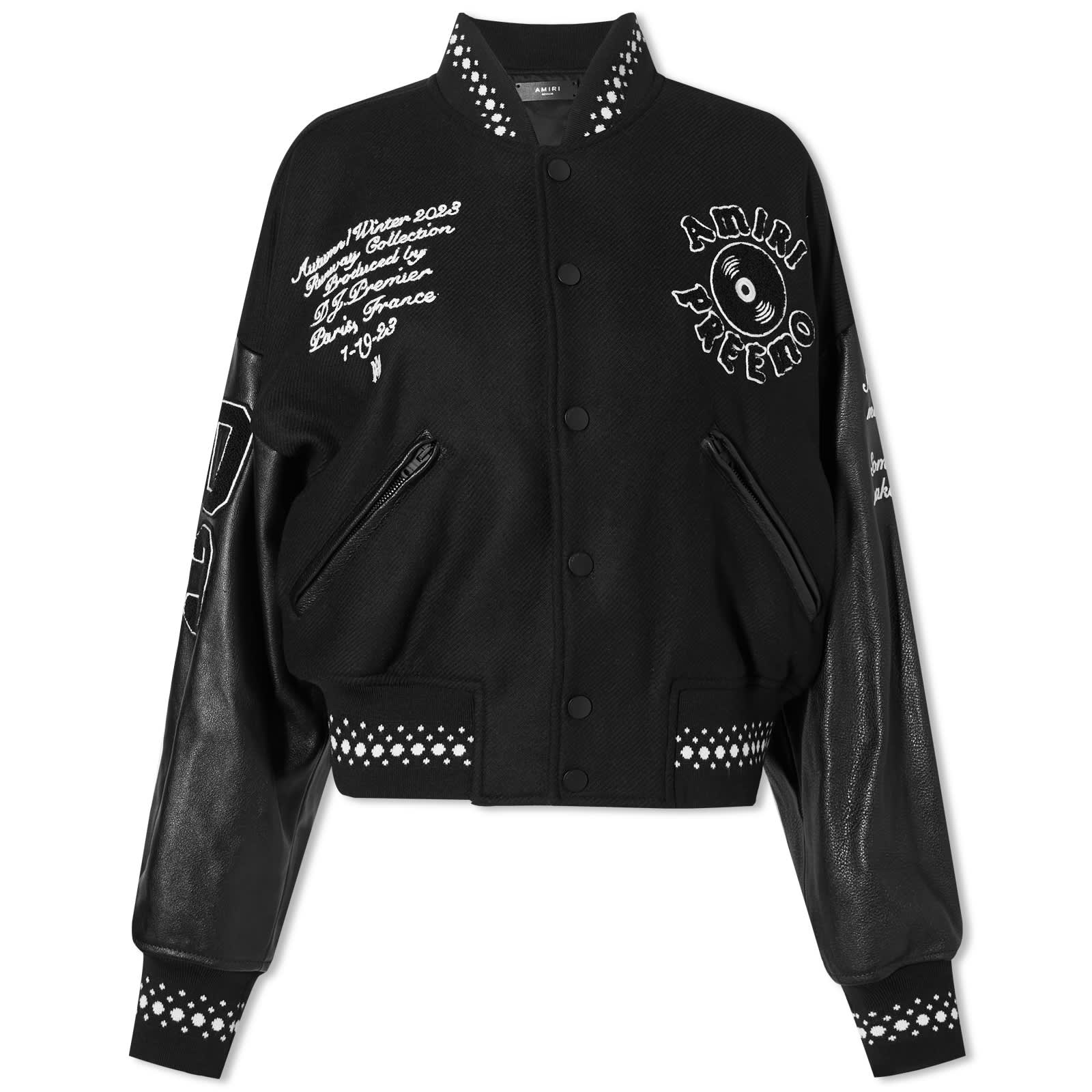 AMIRI Varsity Jacket Black END.