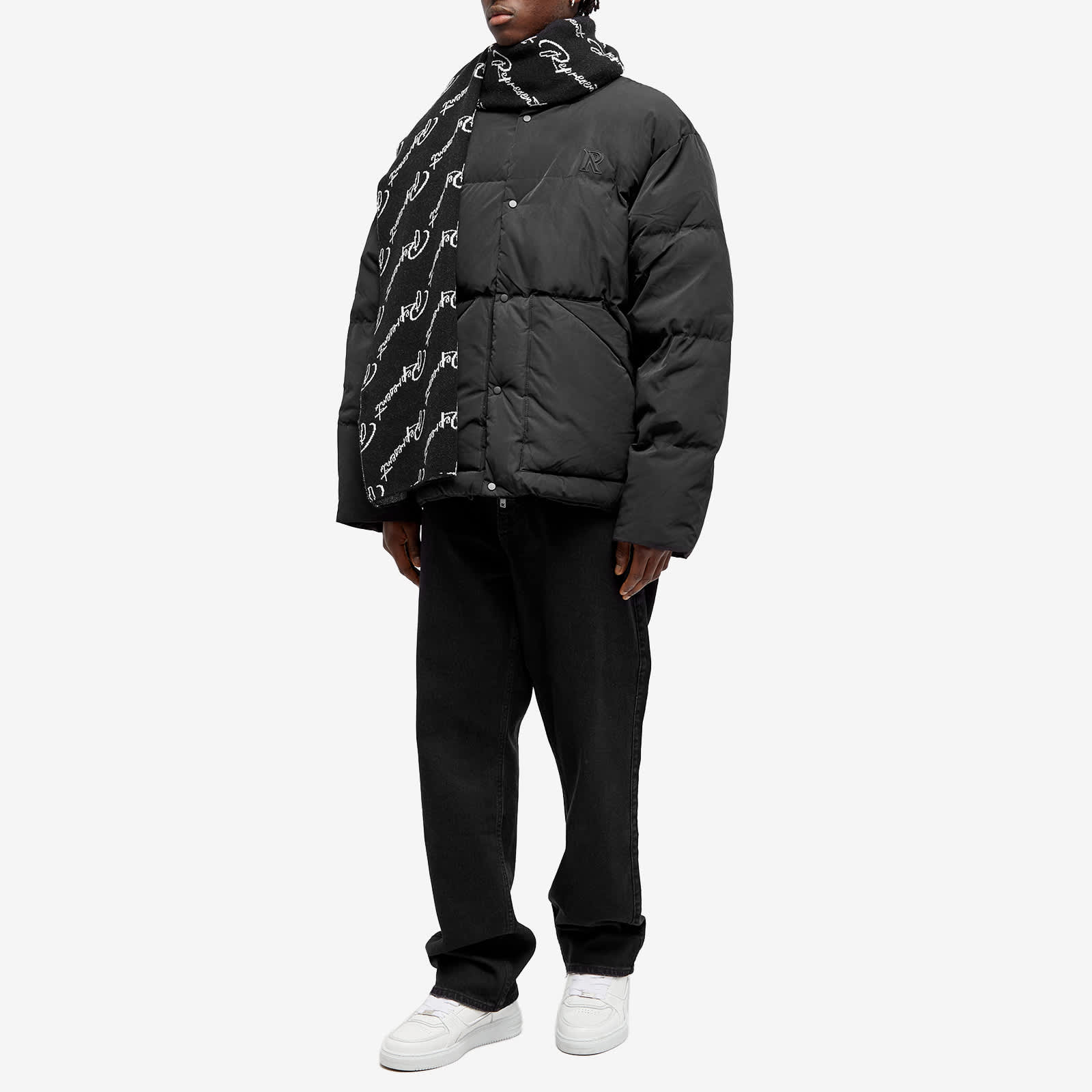 Represent Represent Jaquard Scarf Black END.