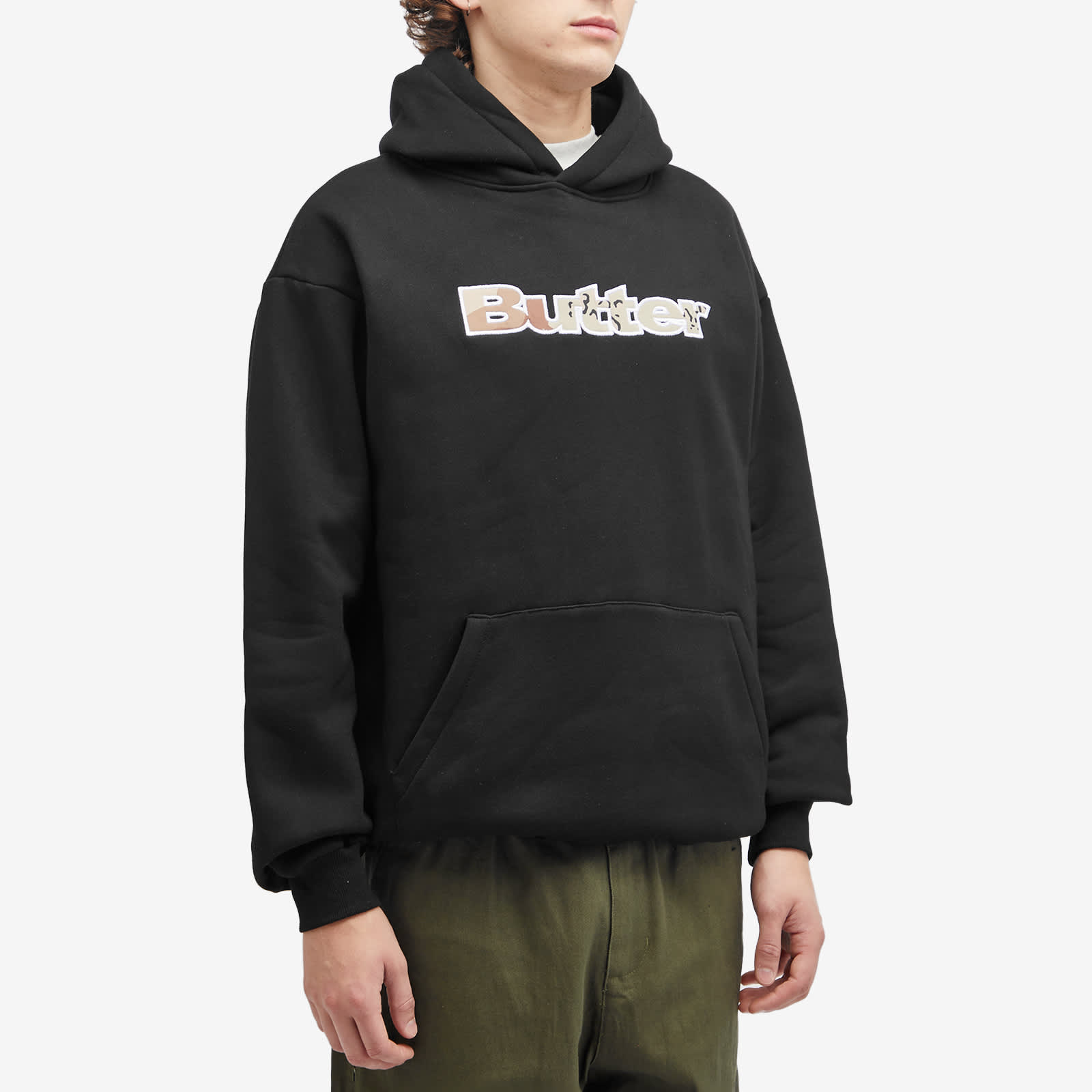 Butter Goods Logo Camo Applique Hoodie