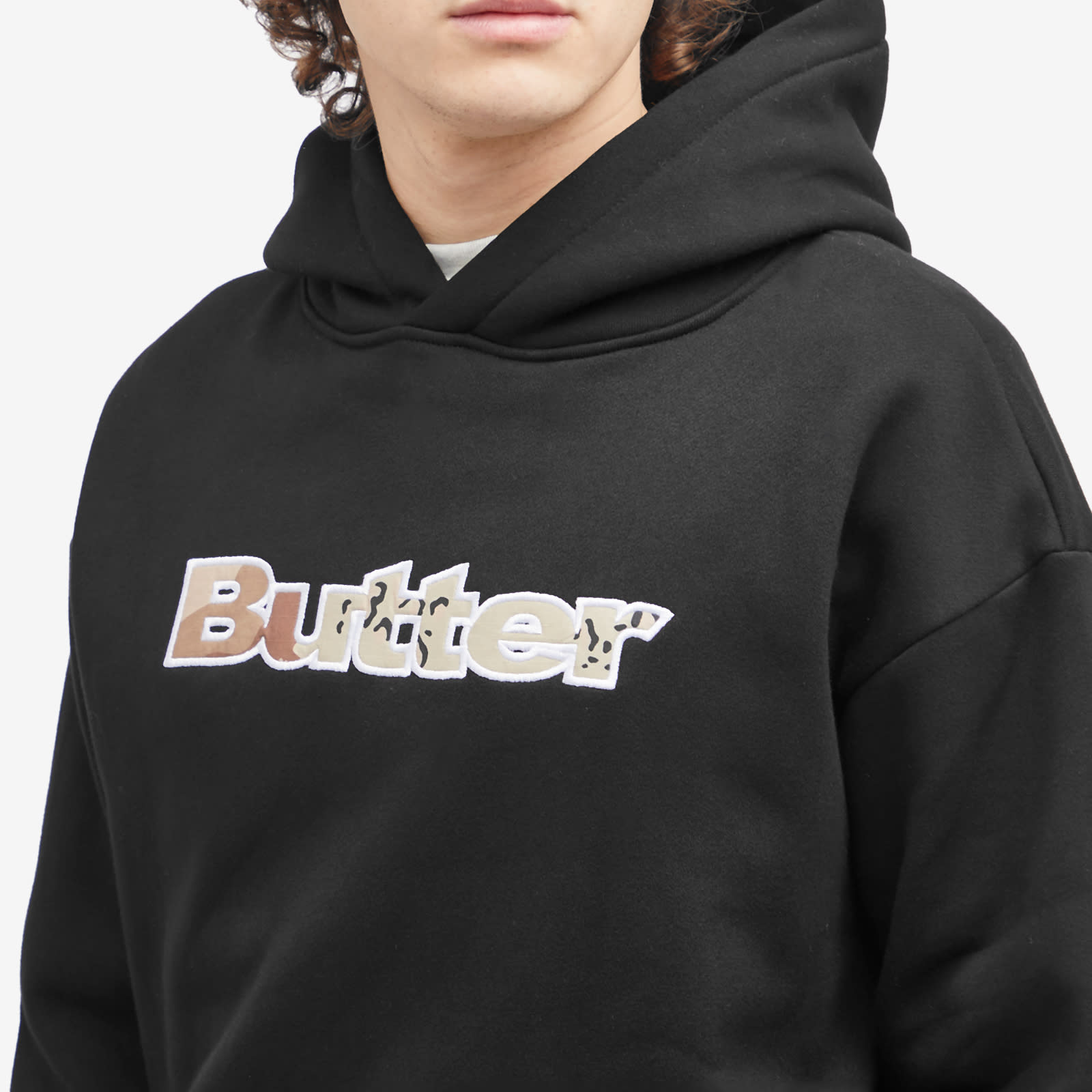 Butter Goods Logo Camo Applique Hoodie