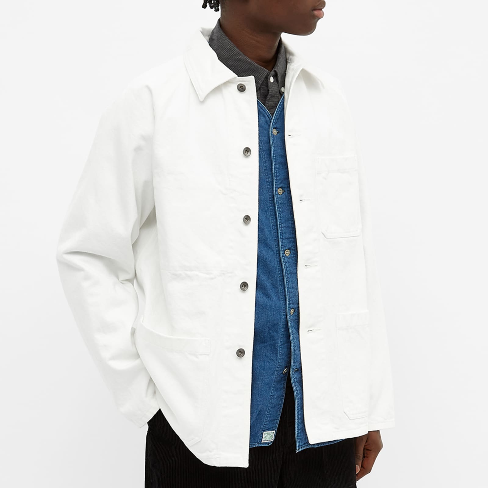 Arpenteur Raglan Denim Jacket White END.