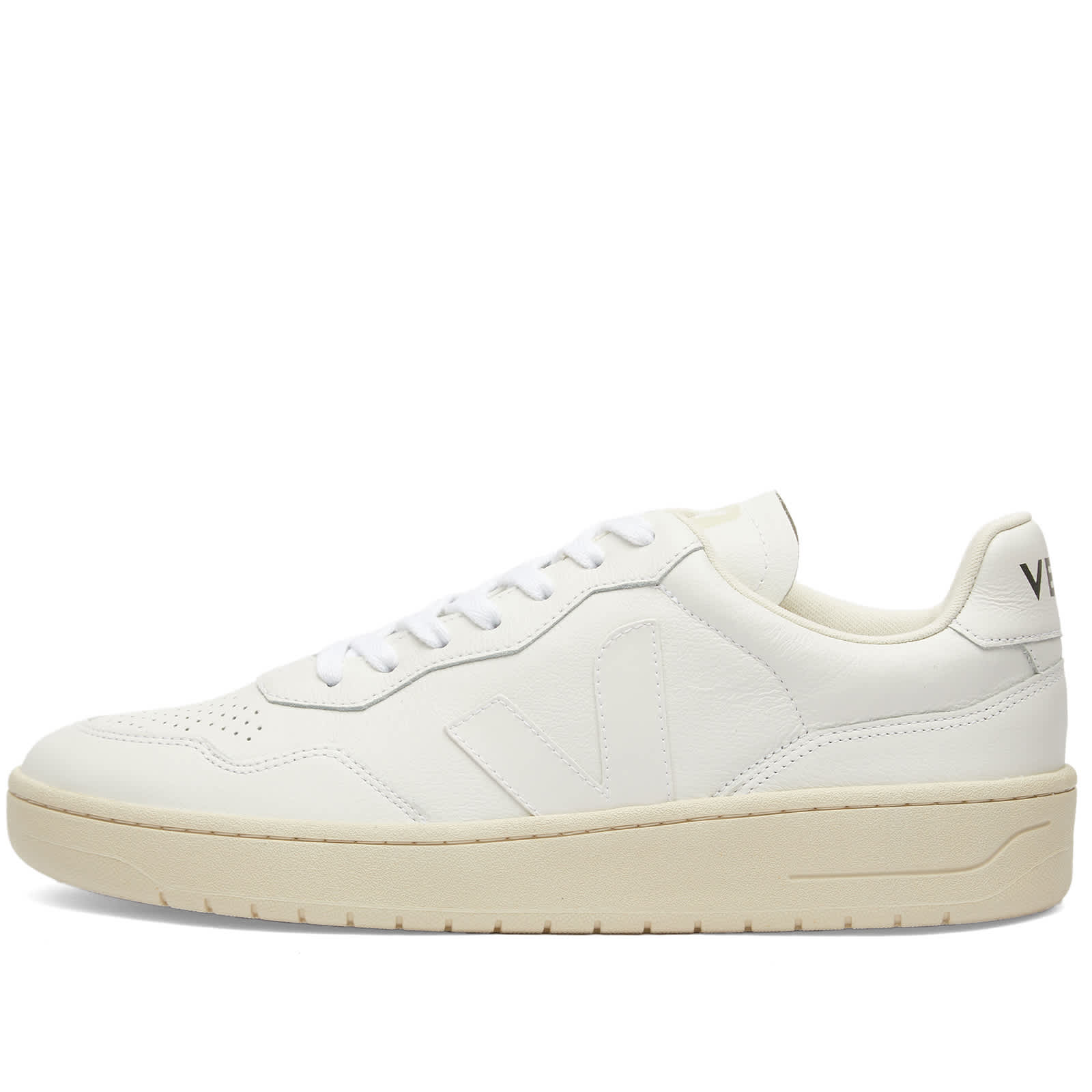 Veja V-90 Organic Leather Sneaker - Extra White & Black