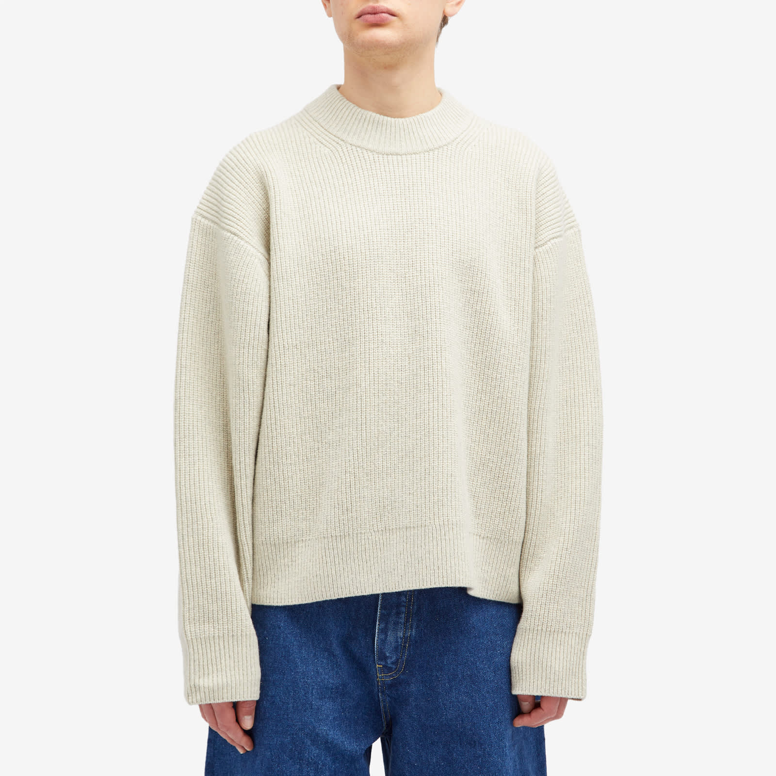 Studio Nicholson Voe Rib Crew Knit Natural | END. (HK)