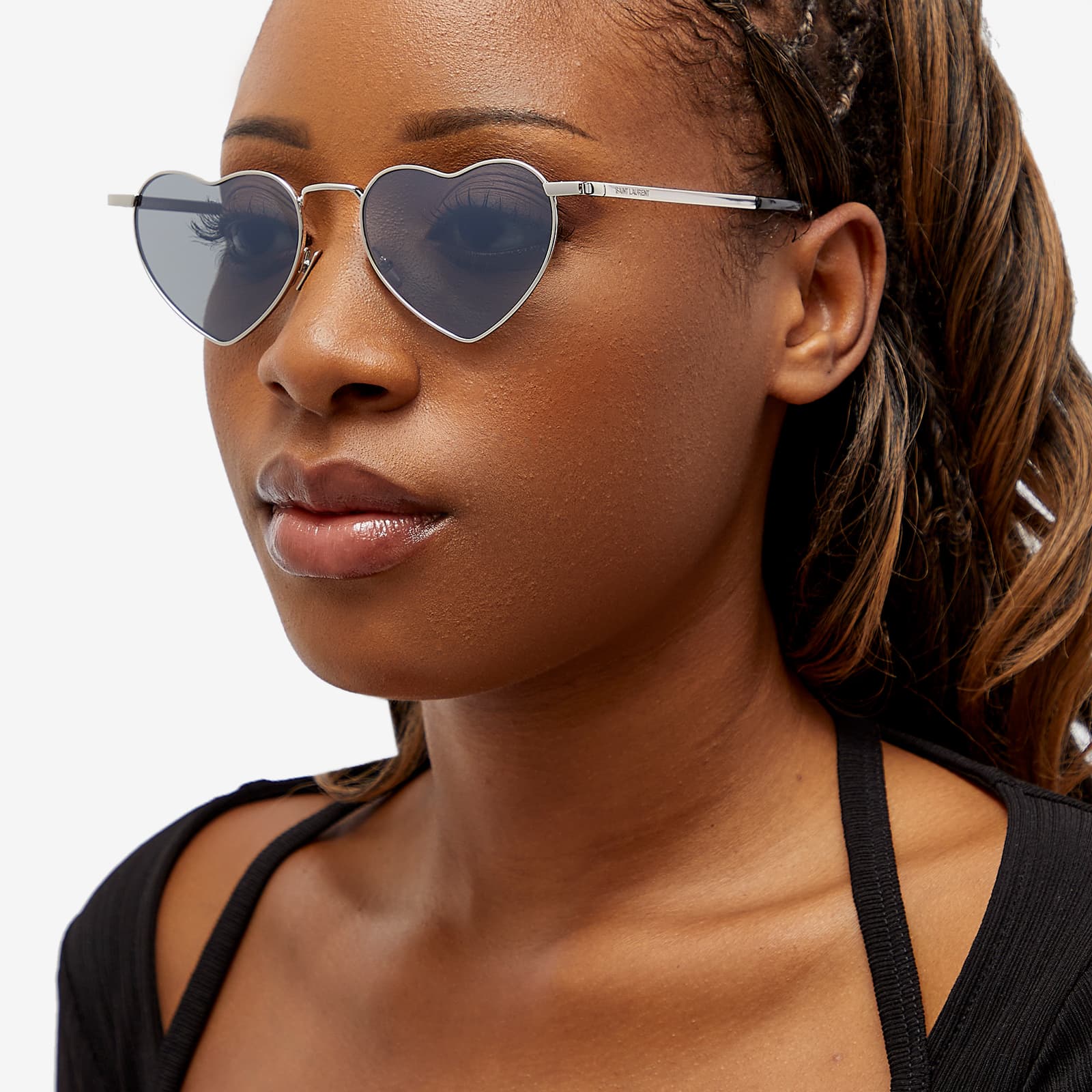 Saint Laurent SL 301 Lou Lou Sunglasses Silver END. (US)