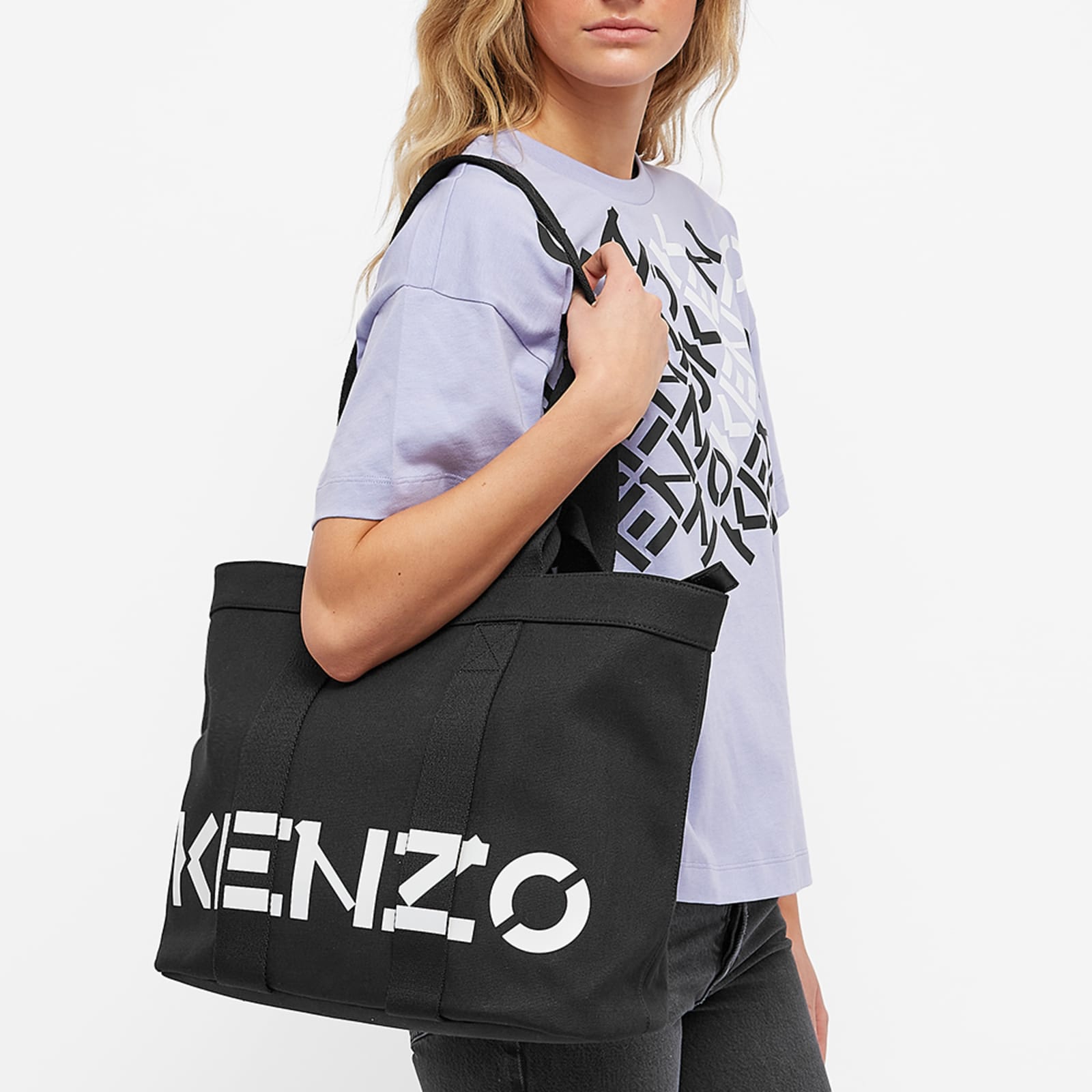 Kenzo Large Logo Tote Bag Black END. (GB)