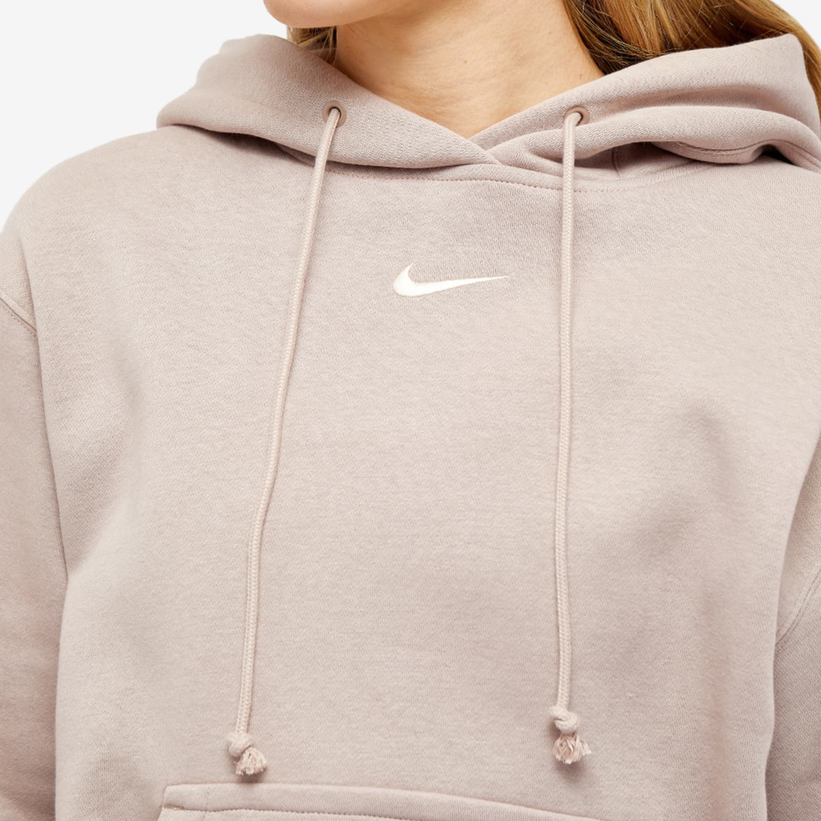 Nike Phoenix Fleece Oversized Hoodie - Diffused Taupe & Sail