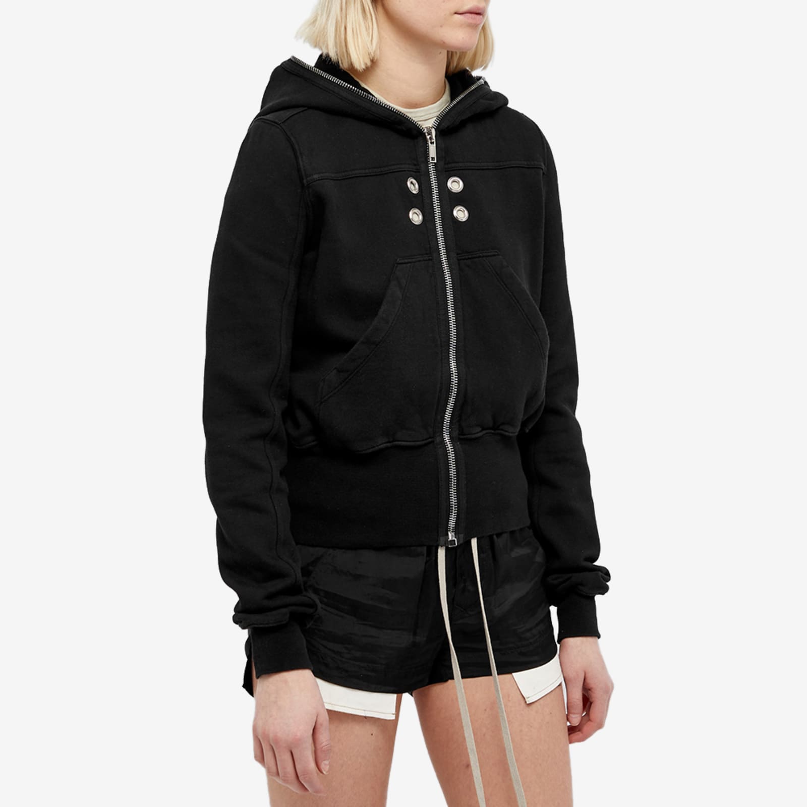 Rick Owens DRKSHDW Small Gimp Hoodie Black | END.