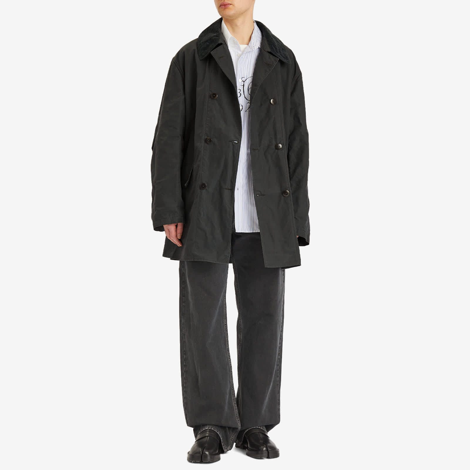 Maison Margiela Cotton Car Coat - Charcoal