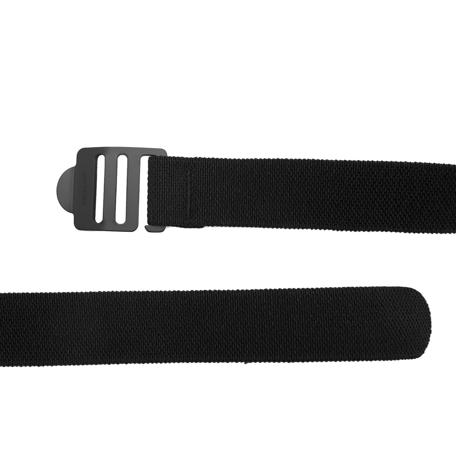 And Wander Stretch Tape Belt Black END. (KR)