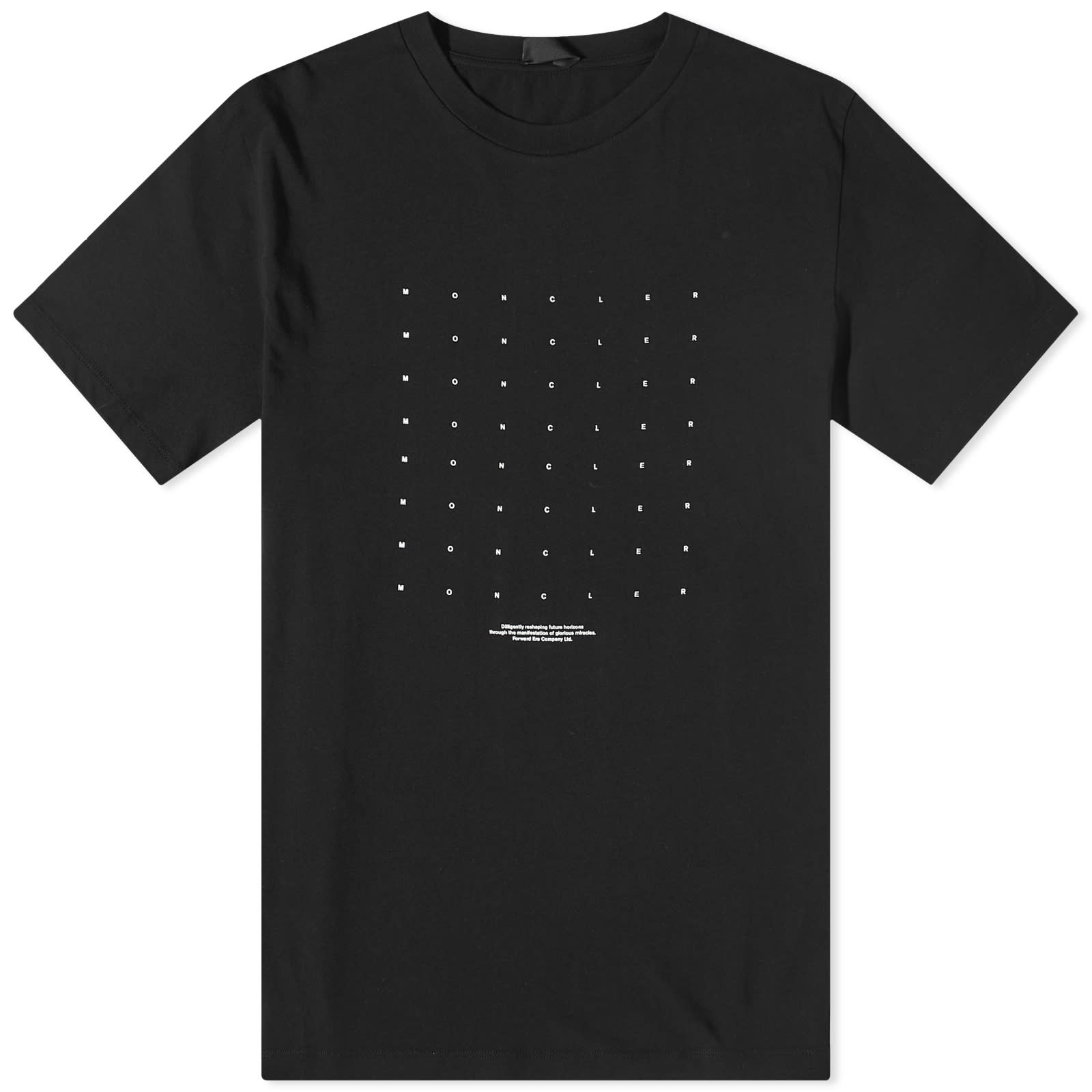 Moncler Grid Logo Tee Black END. (Global)
