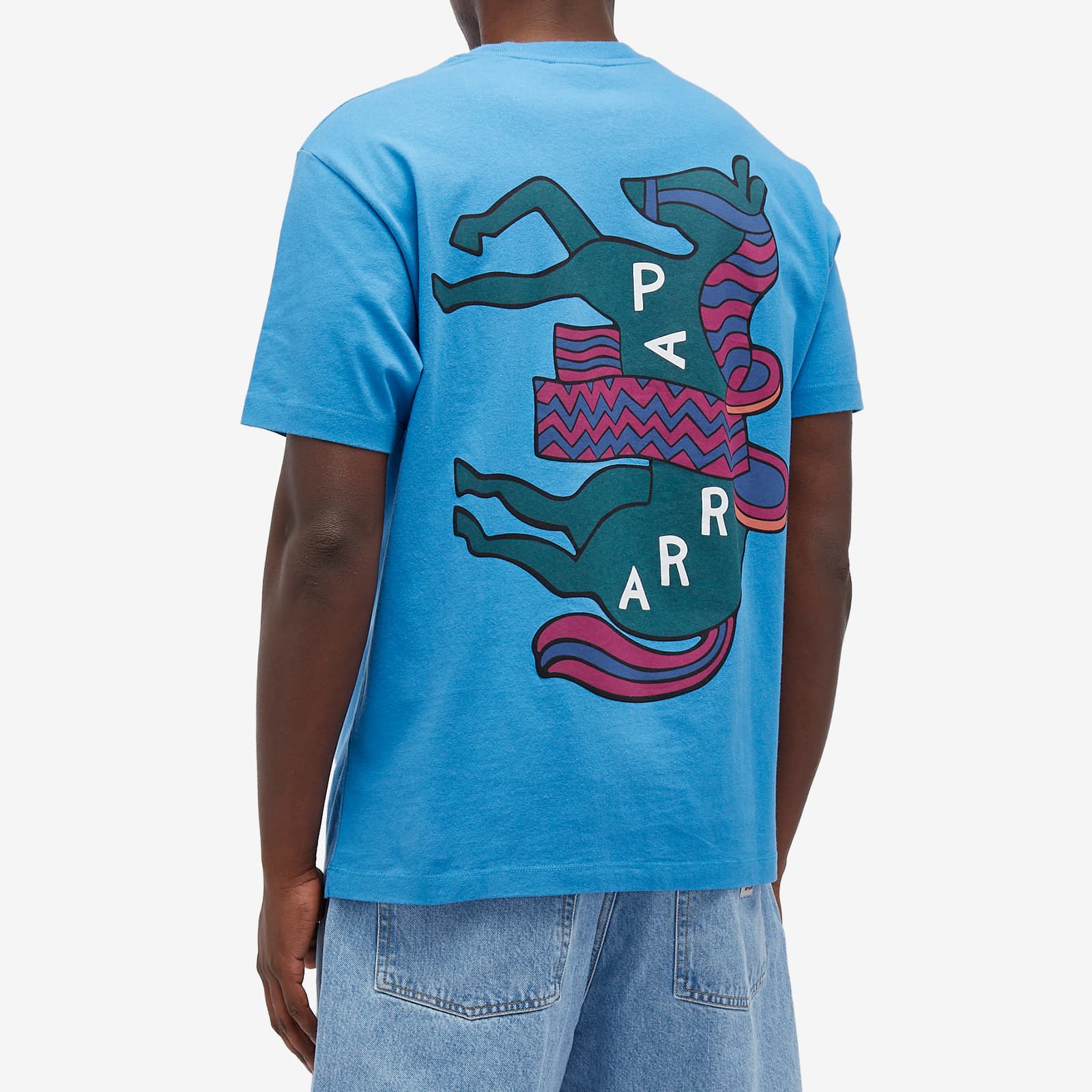 By Parra Fancy Horse T-Shirt - Azure Blue