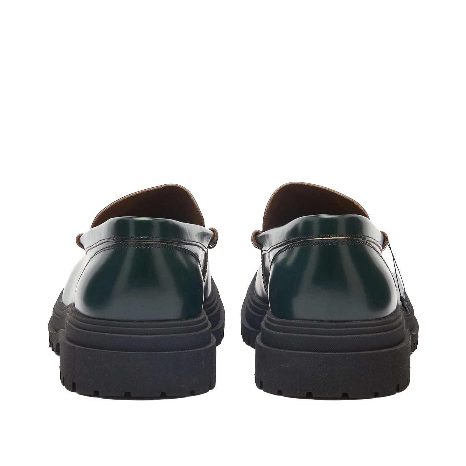 Fred Perry Leather Loafer - Night Green