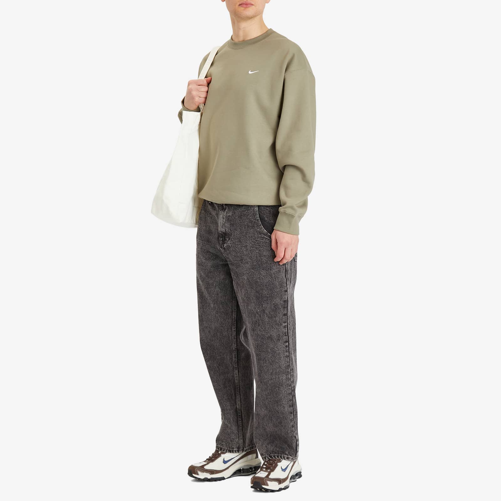 Nike Swoosh Fleece - Light Army & White
