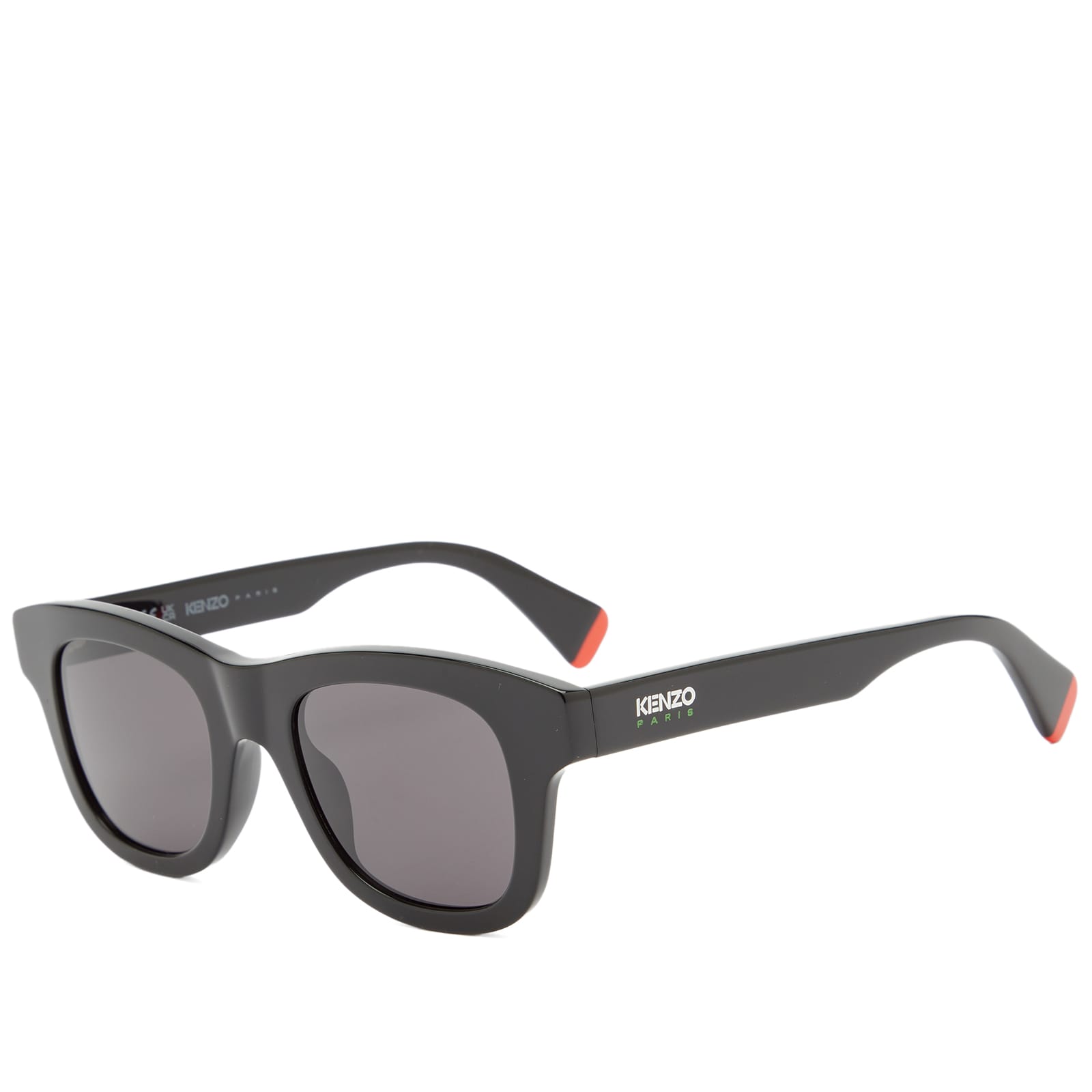 Kenzo Eyewear AKA Sunglasses Shiny Black & Smoke | END. (KR)