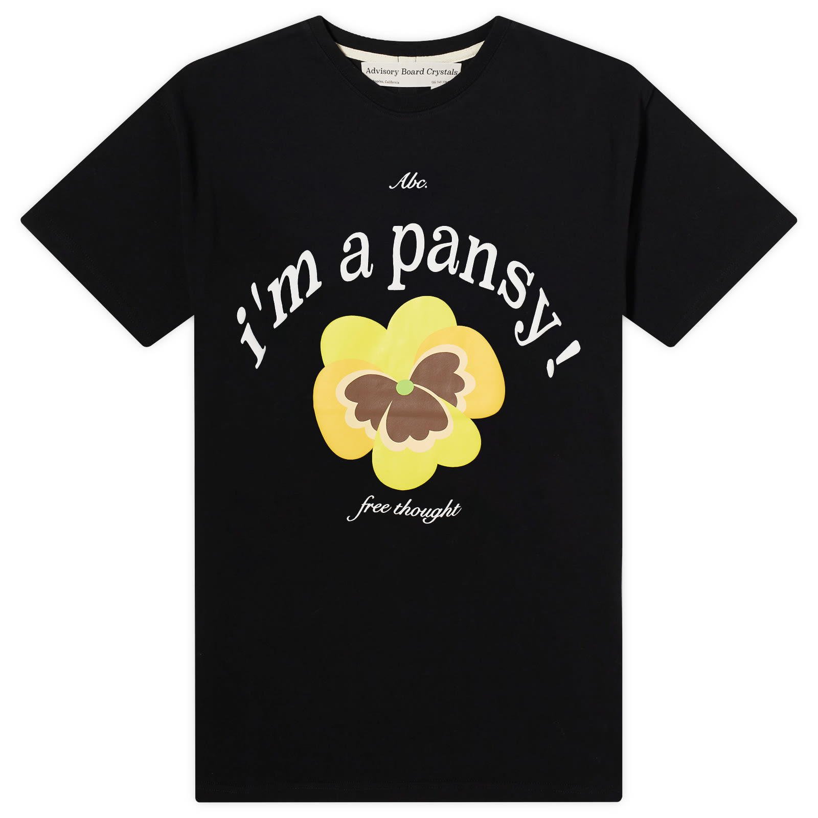 Advisory Board Crystals Pansy T-Shirt - Black