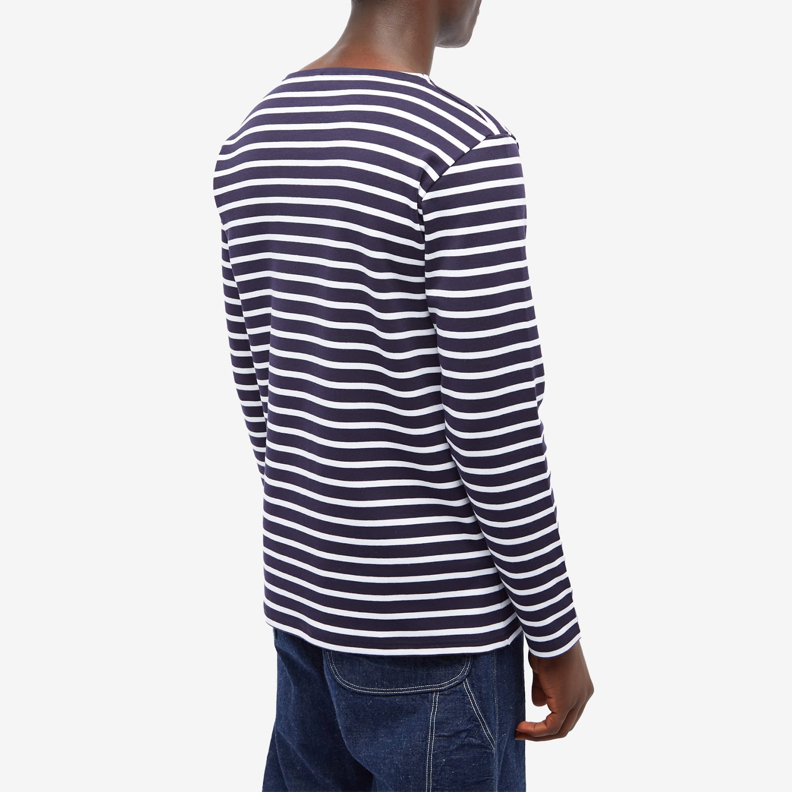 ArmorLux Long Sleeve Houat Mariniere TShirt Navy & White END.