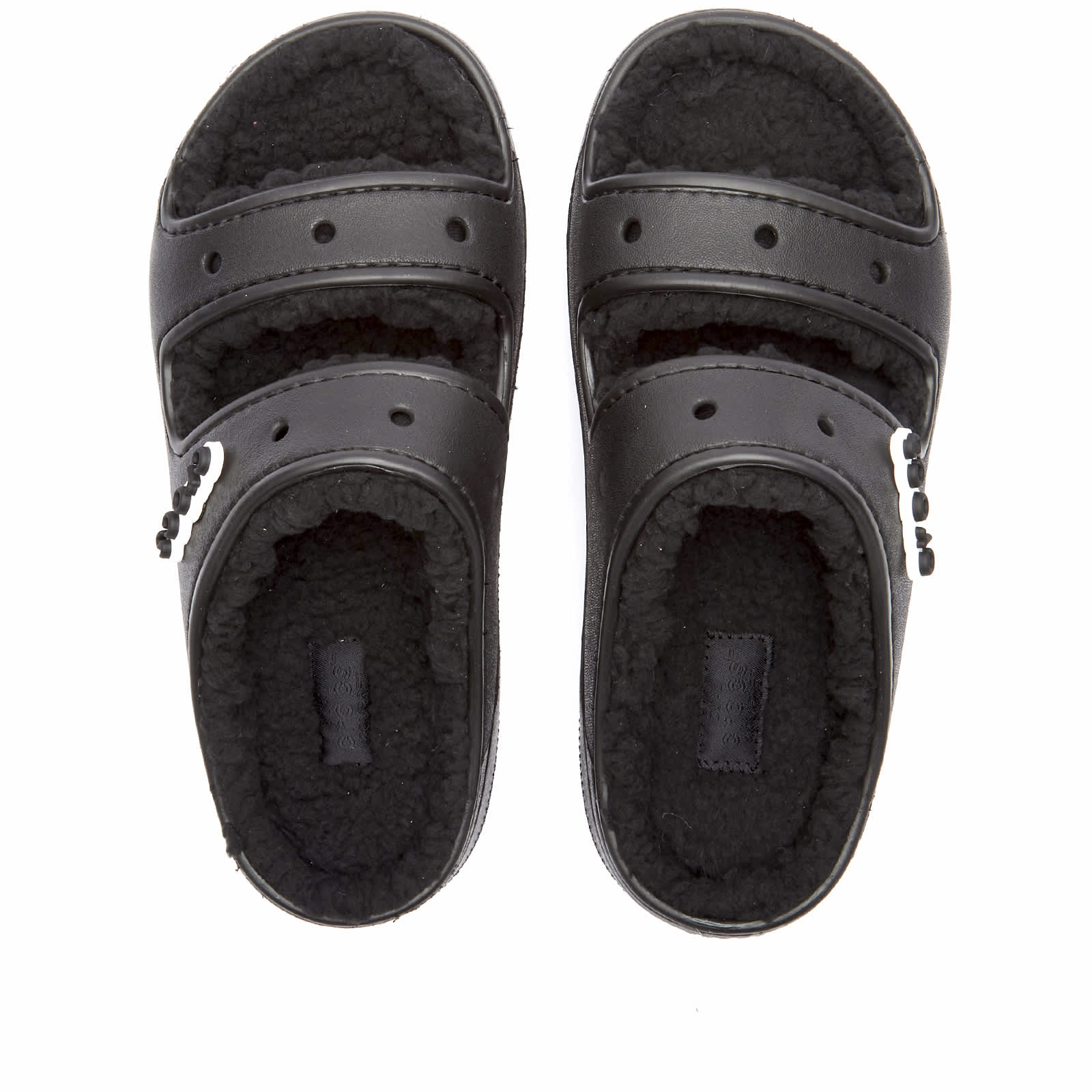 Crocs Classic Cozzzy Sandal - Black & Black